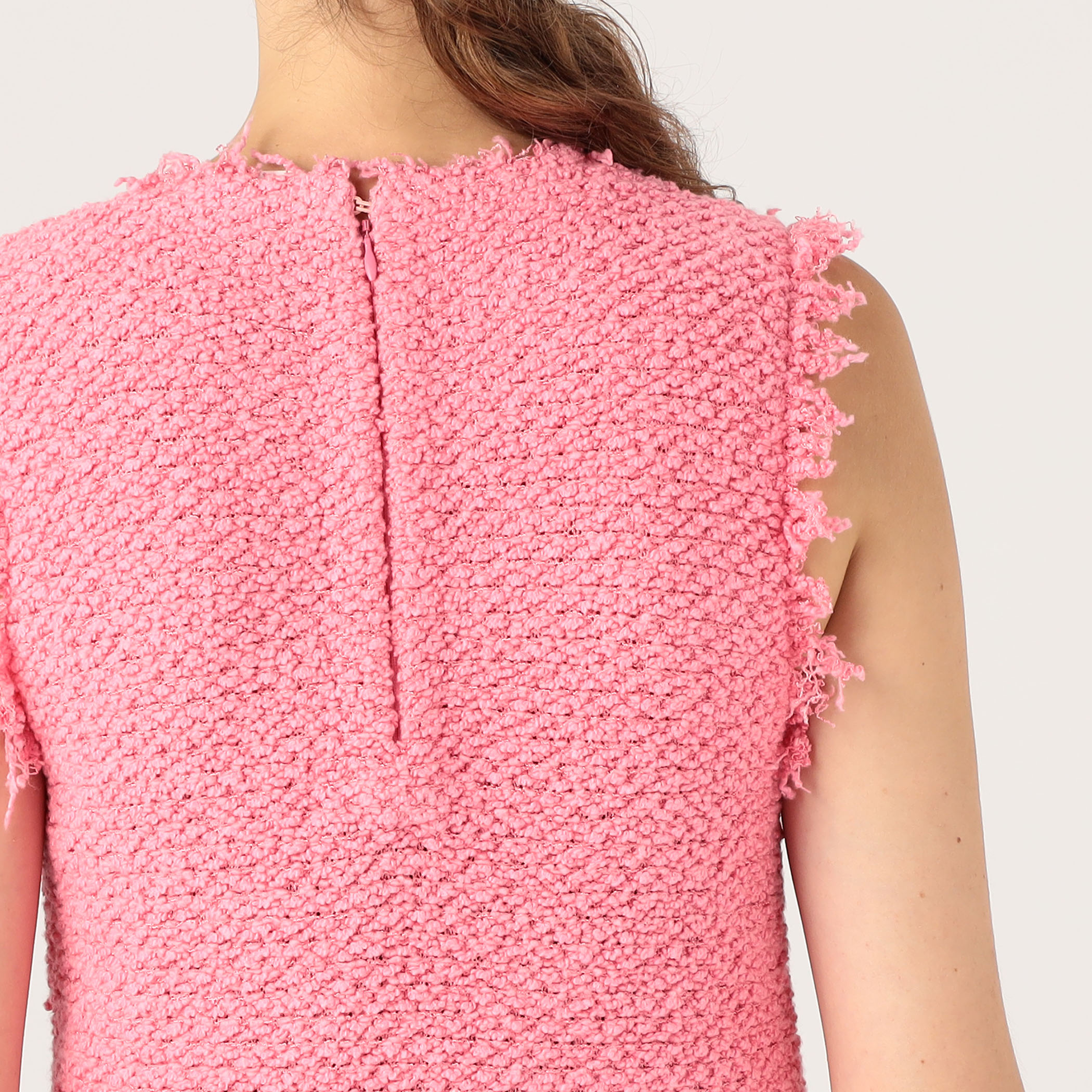 JIL SANDER☆ピンクフリルミディ丈Vネック ドレス 刺繍 裏地付き JIL SANDER DRESS｜トゥモローランド 公式通販
