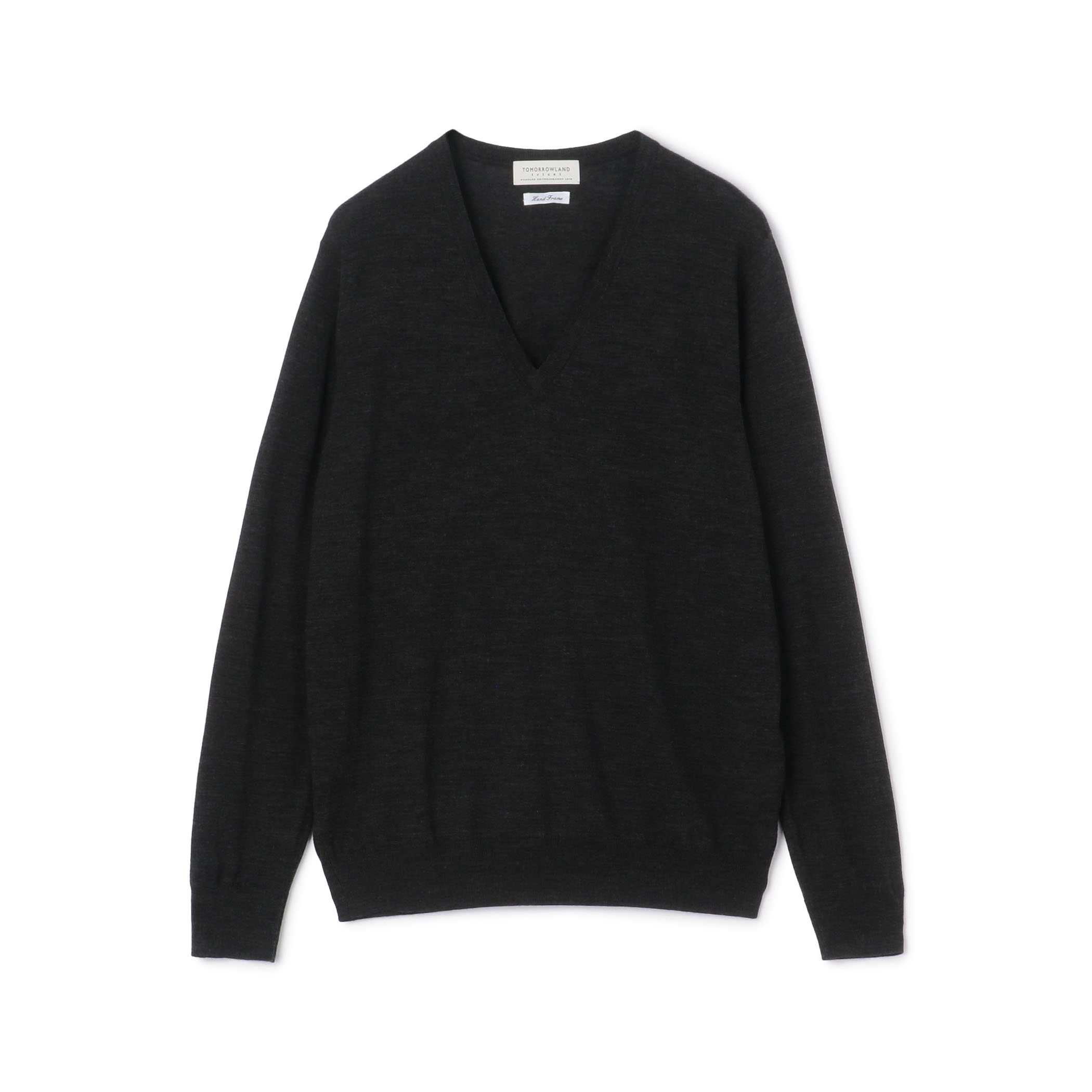 TOMORROWLAND tricot スーパーファインメリノウール Vネックプルオーバー S-WOOL