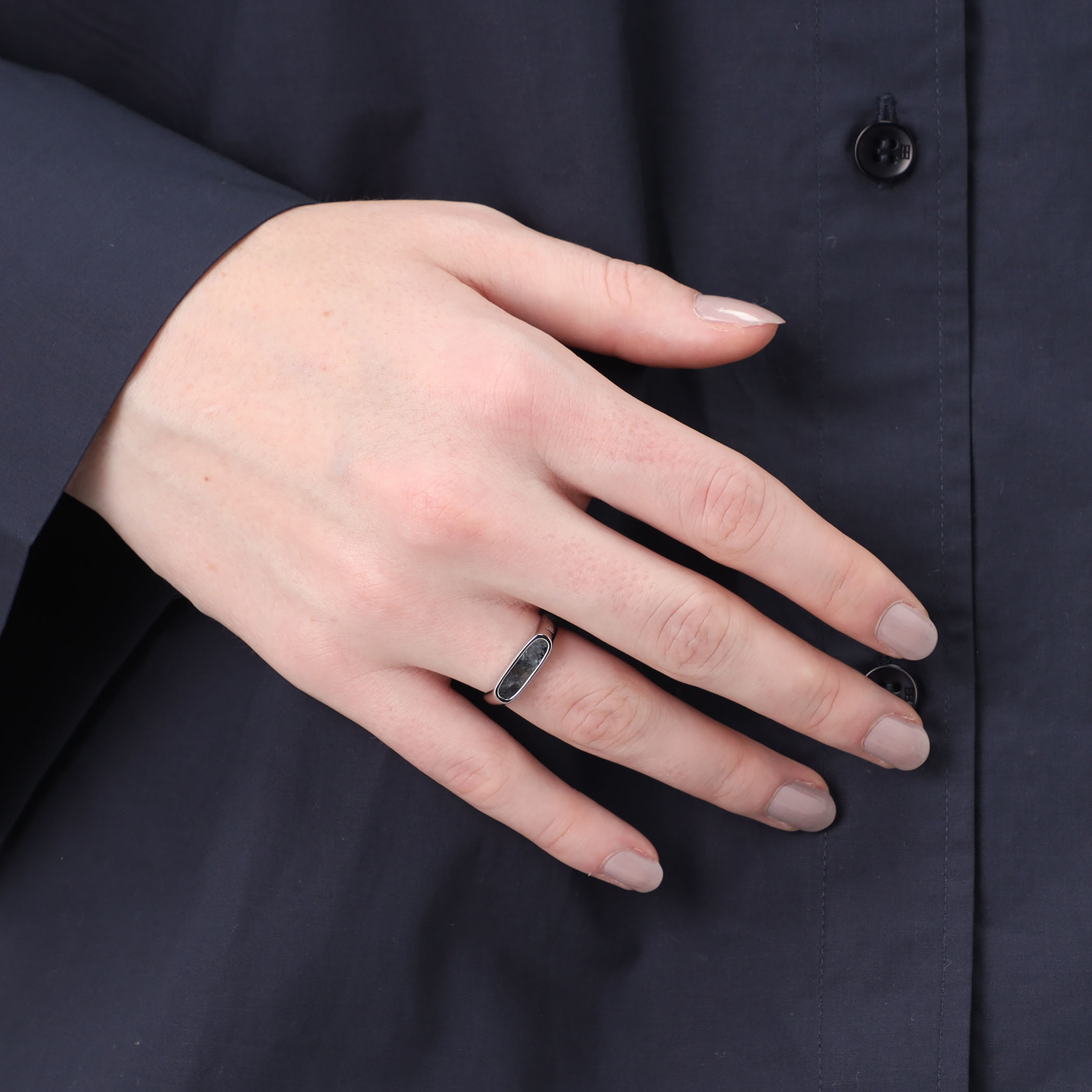 TOM WOOD Mario Larvikite リング Mario Ring Larvikite - Tom Wood Project Official Online Store