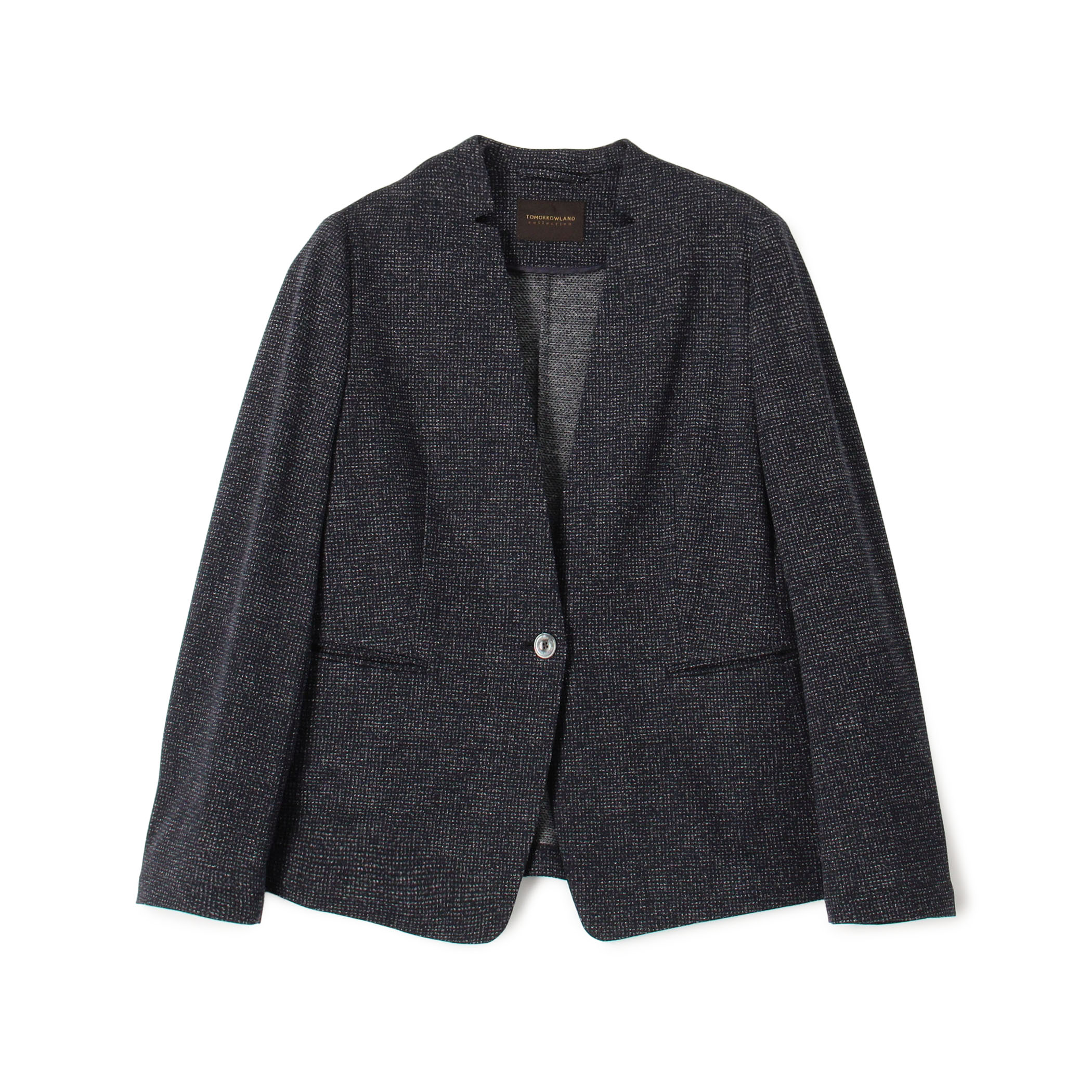 メランジジャージー キザミカラージャケット