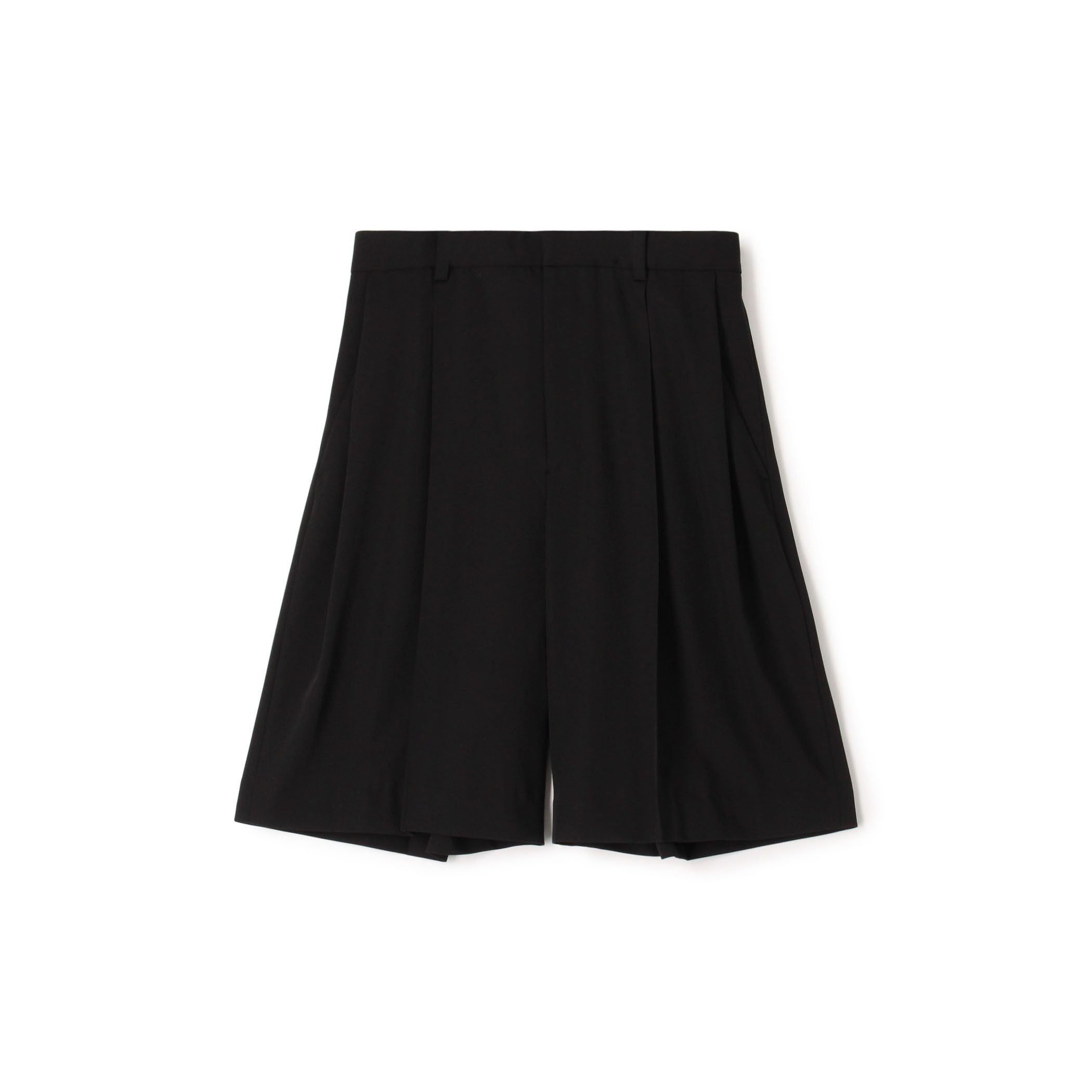 ピュアウールツイル 2タックハーフパンツ