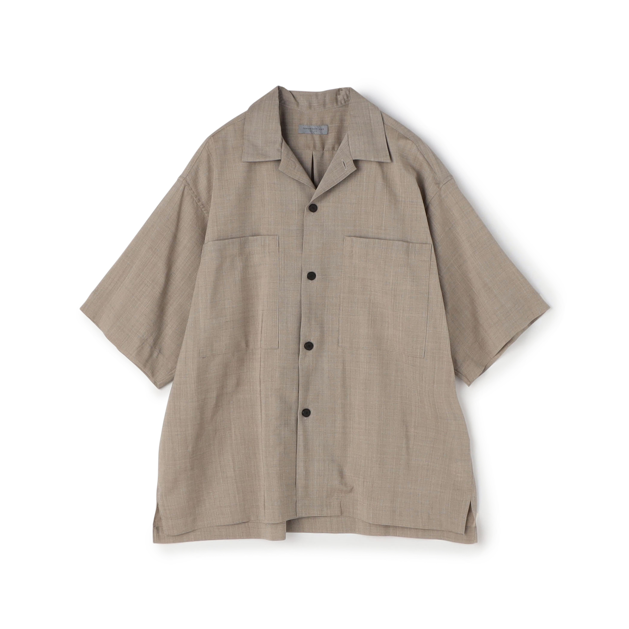 MAATEE\u0026SONS H wool オープンカラーシャツ | www.ofa.sg