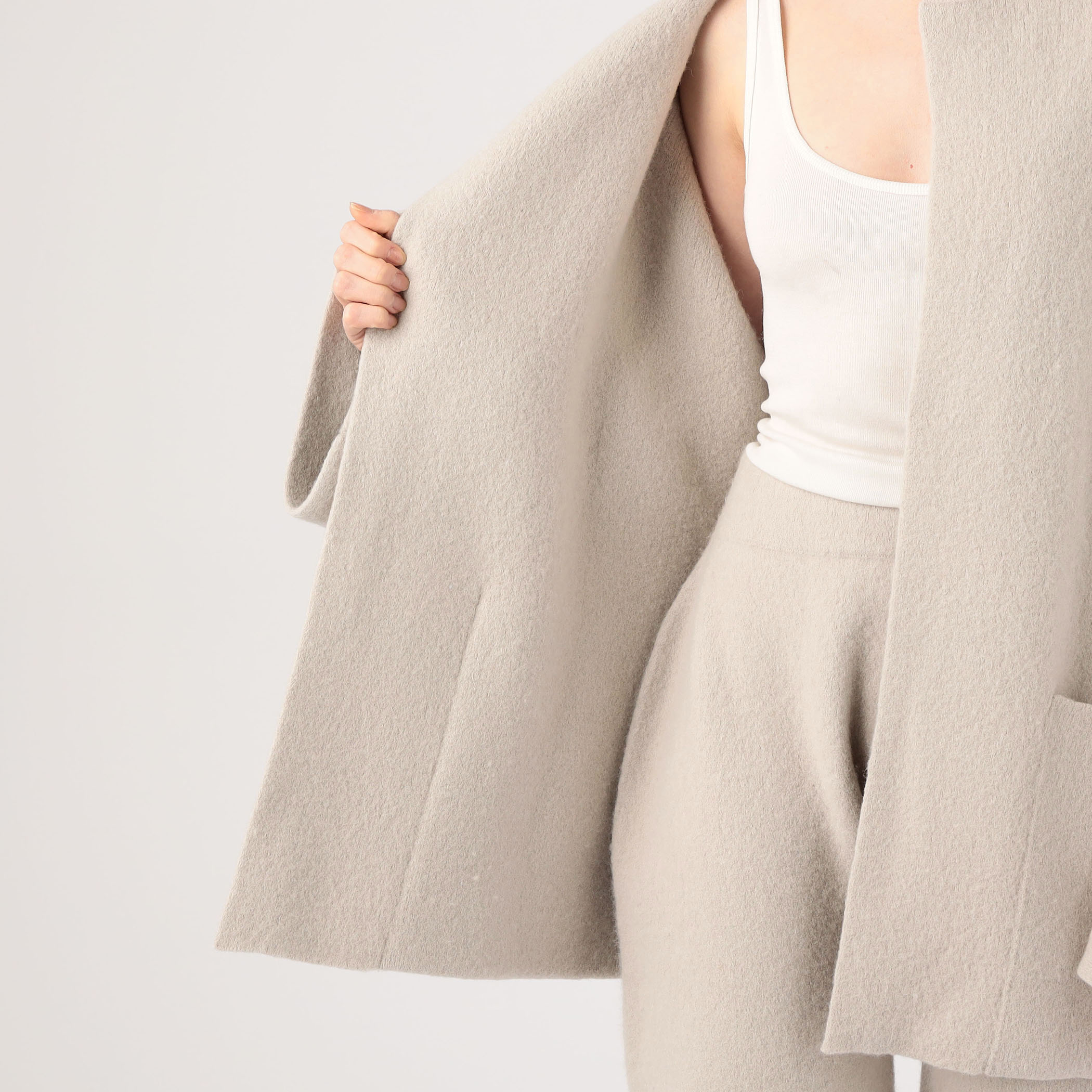 LAUREN MANOOGIAN FELT DUO ノーカラーコート