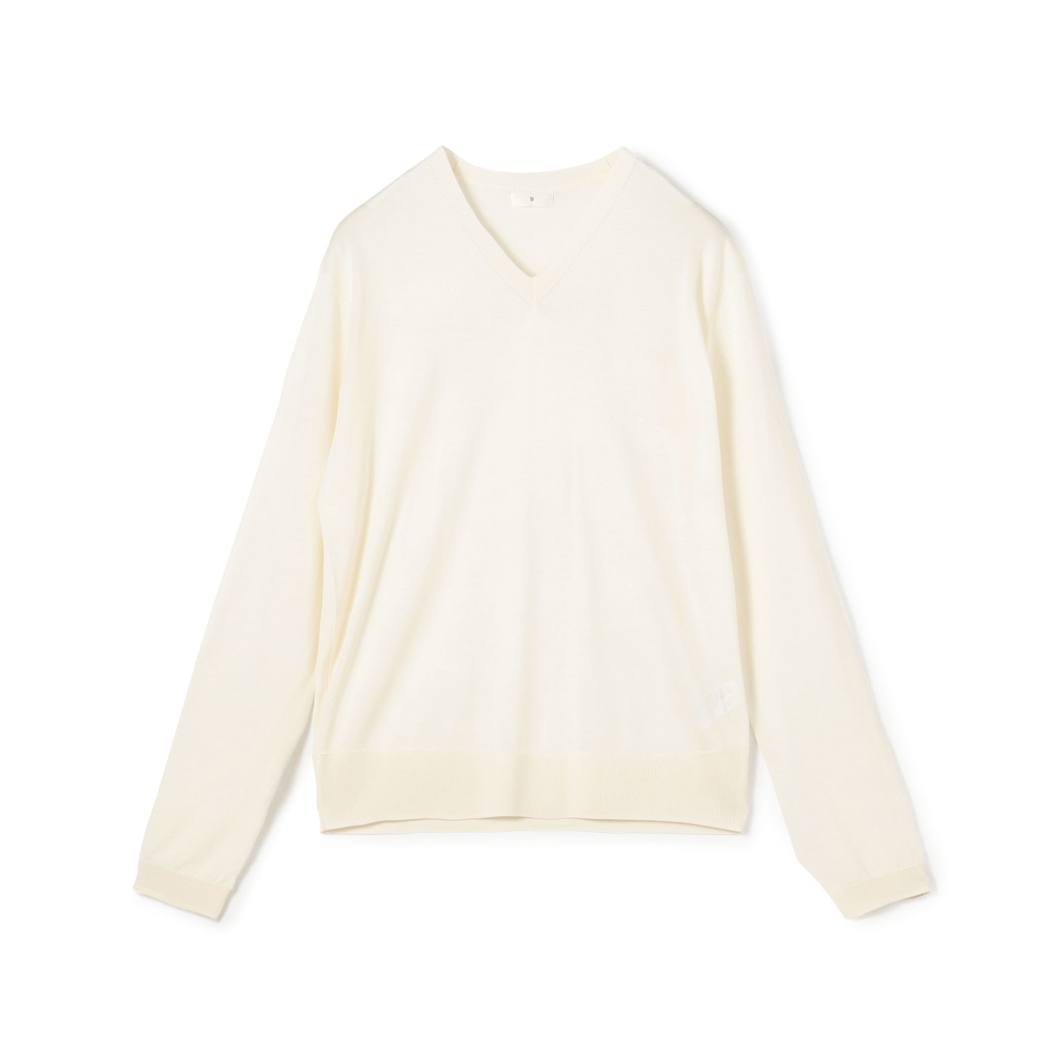 ウォッシャブルシルク Vネックプルオーバー