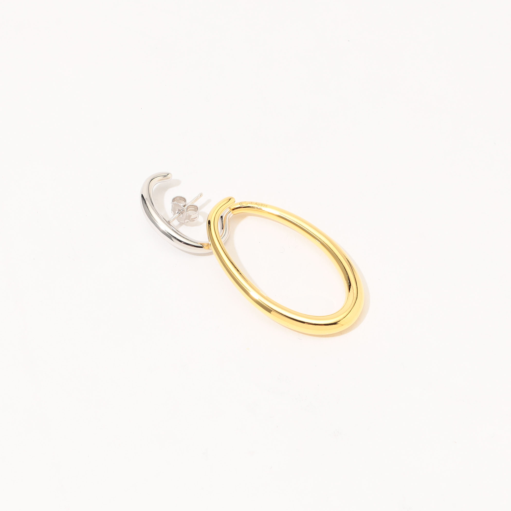 Charlotte Chesnais BO DELTA ダブルフープ 片耳ピアス