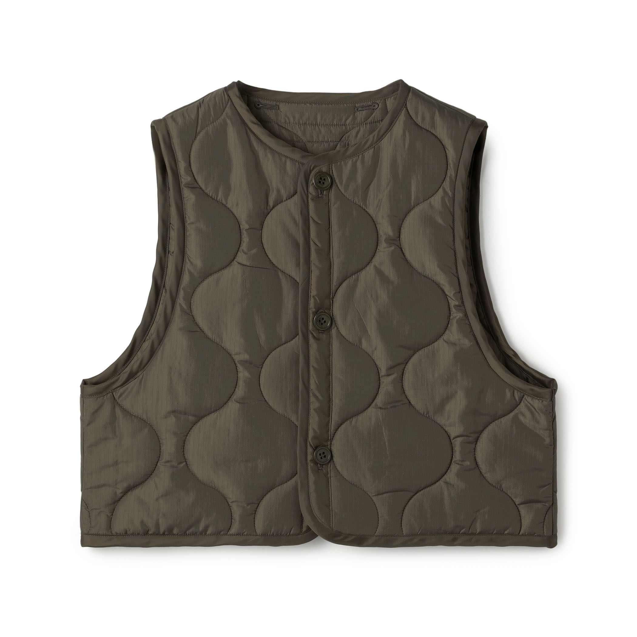 HYKE QUILTED CROPPED VEST キルティング クロップドベスト