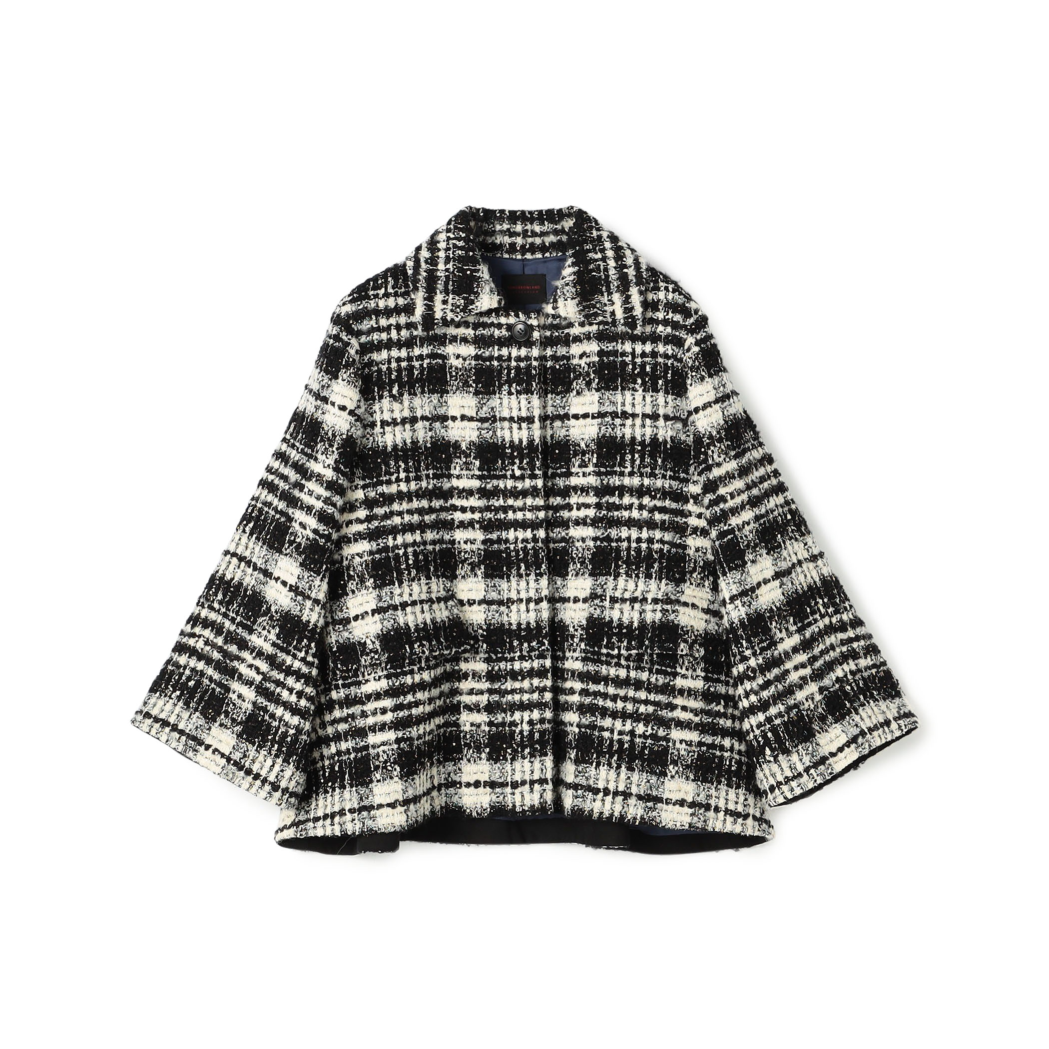 オーロラグレンチェック Aラインコート