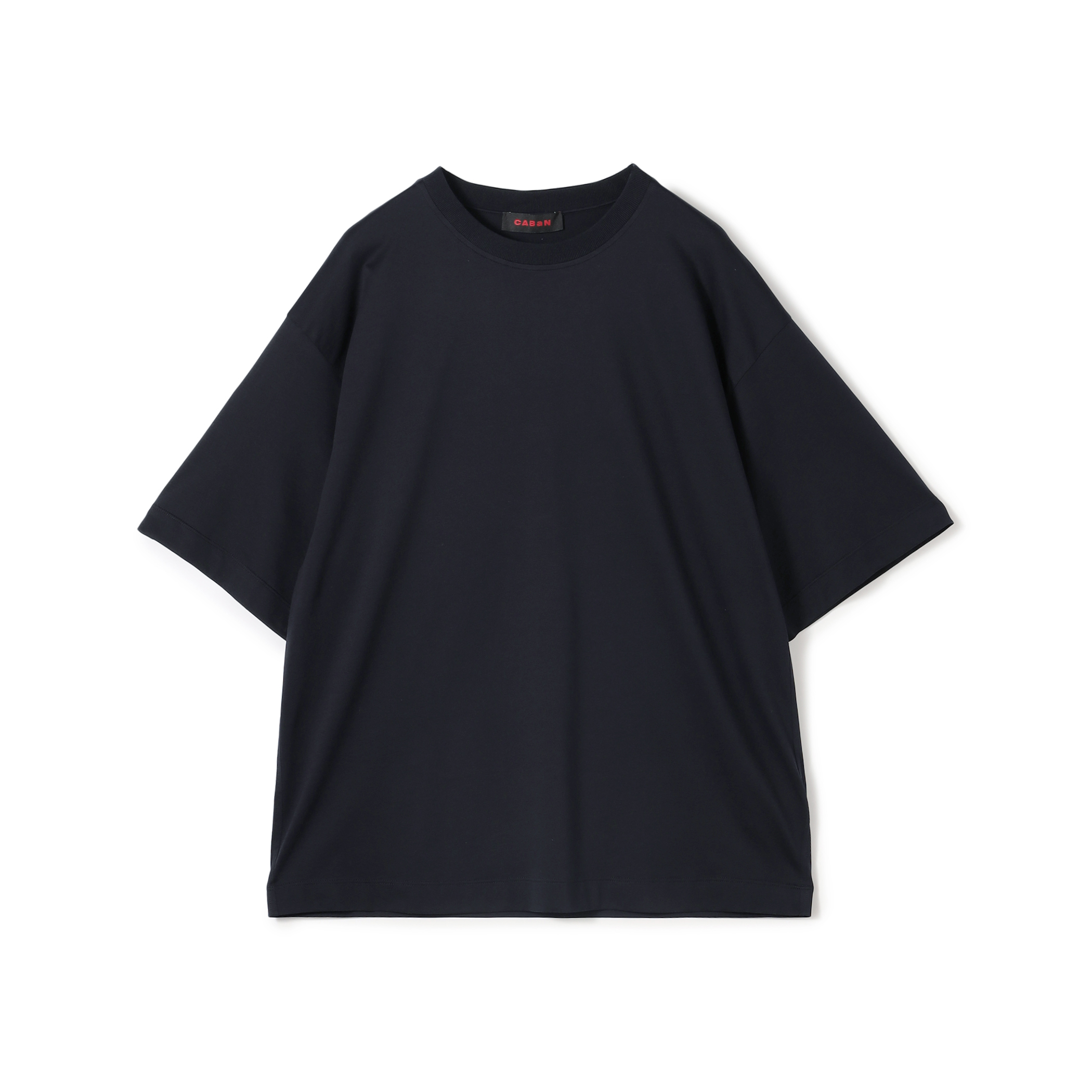 CABaN コットン ドロップショルダークルーネックプルオーバー