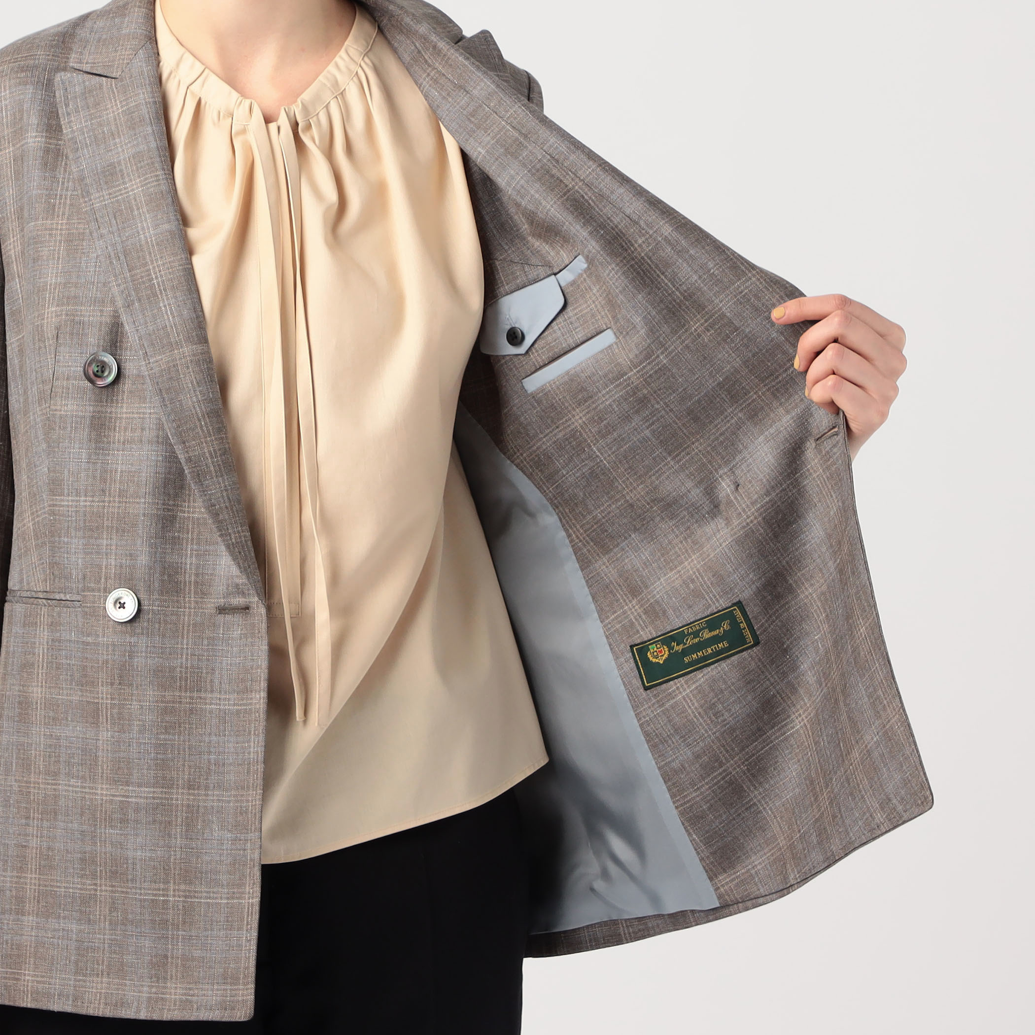 ⭐️ブラック ダブルブレストジャケット⭐️タイムセール ZARA】ダブルブレストジャケット BLACK/ Lsize - メルカリ