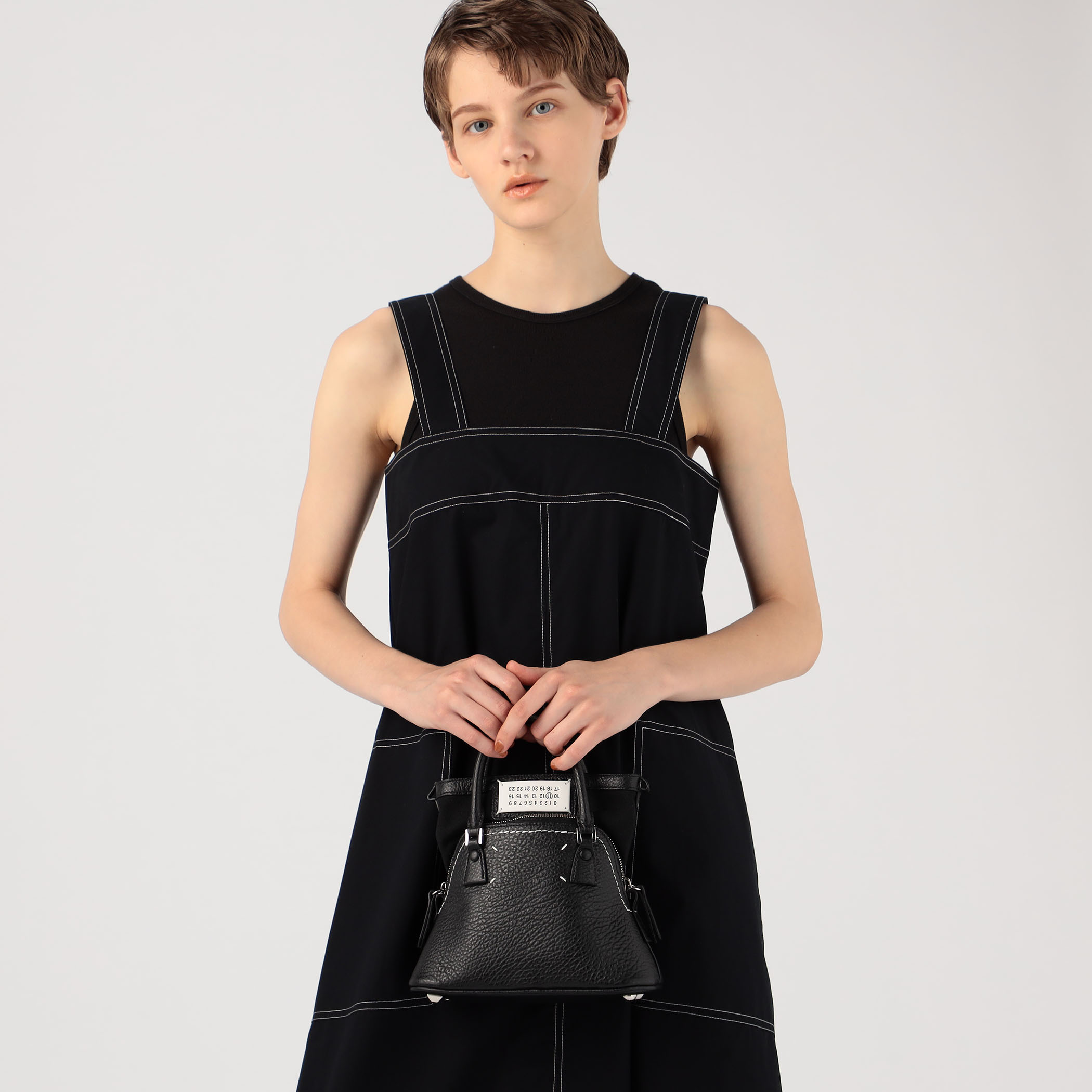 Maison Margiela 5AC MICRO レザー ハンドバッグ Maison Margiela 5AC MICRO レザー ハンドバッグ