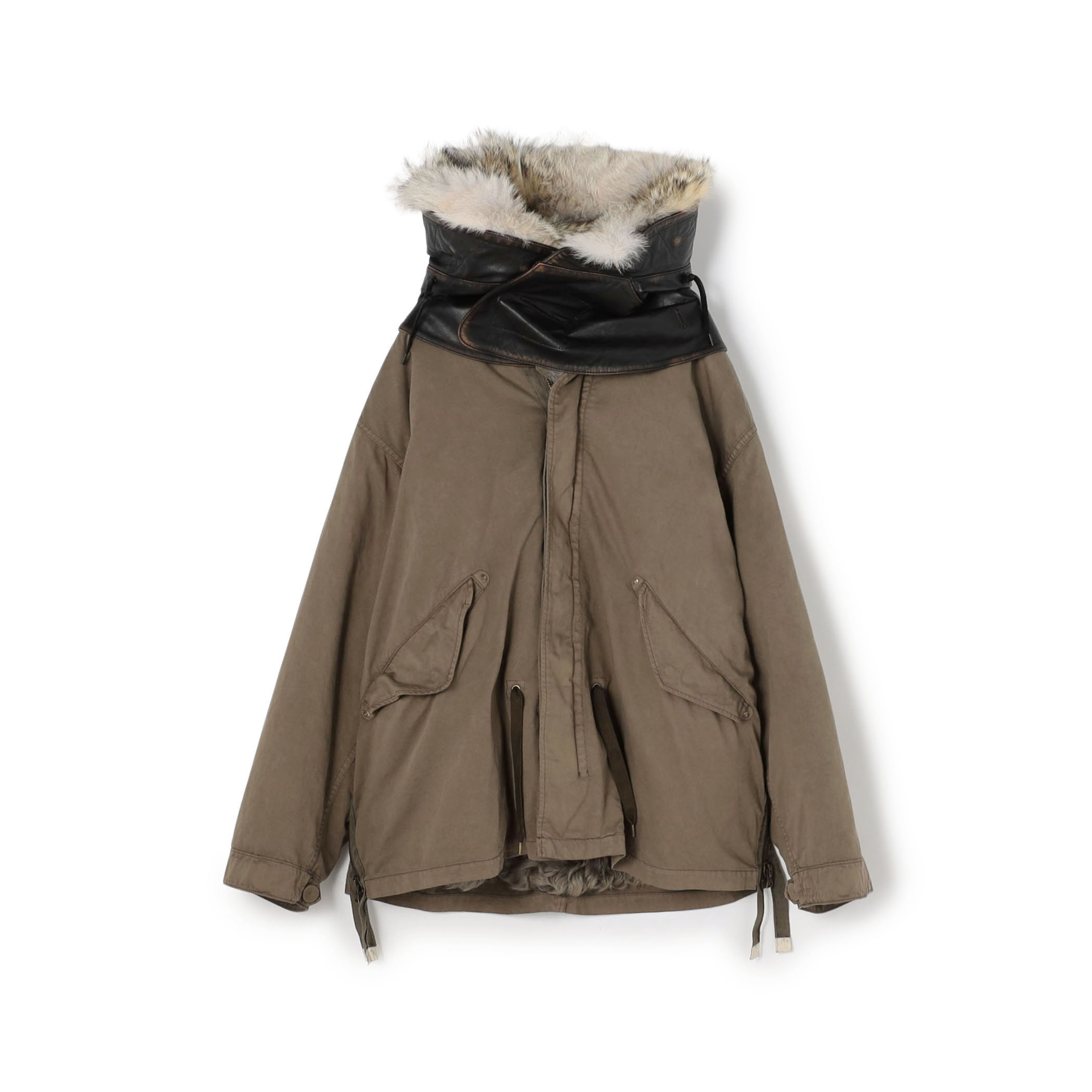 kiminori morishita Garment dyed st mods with fur liner