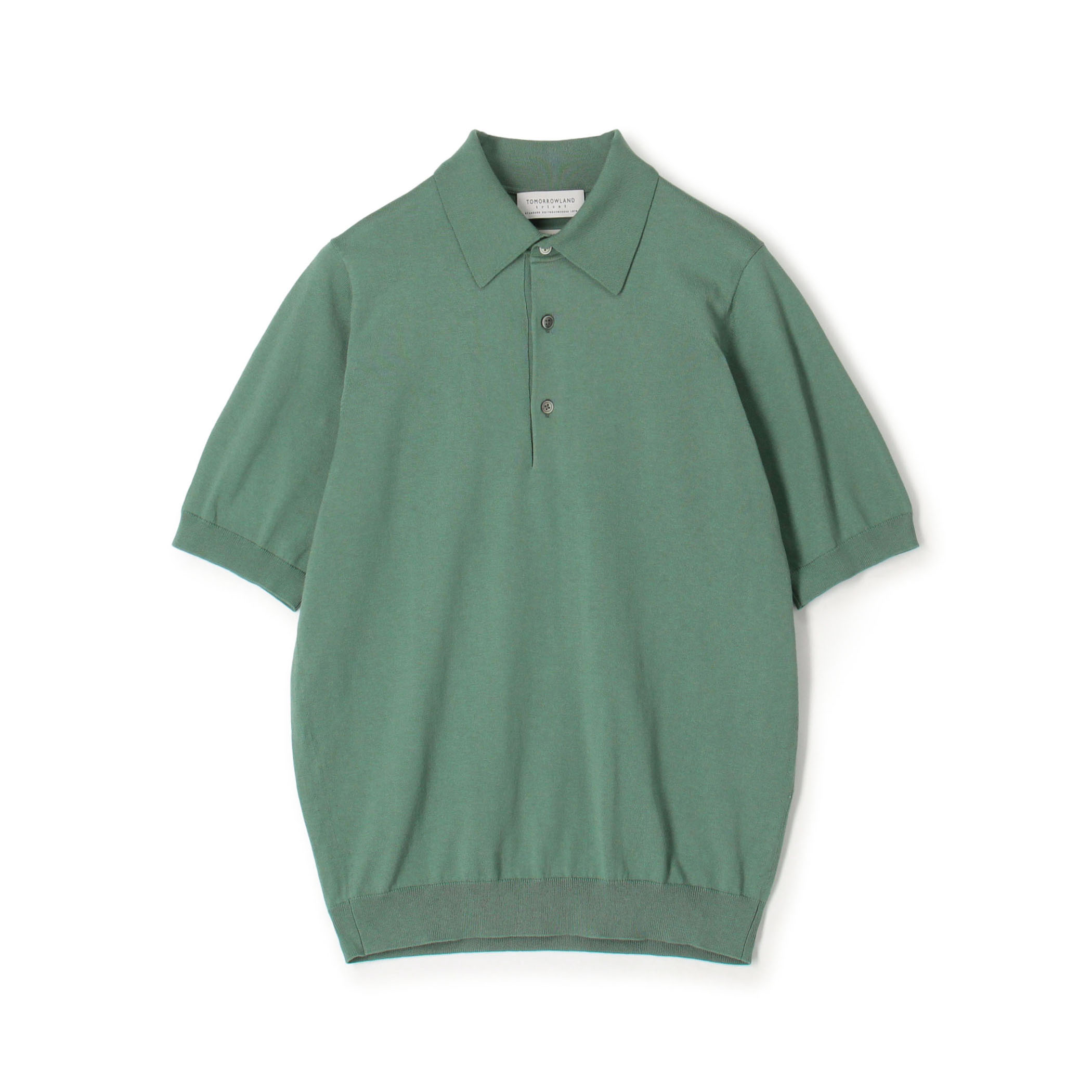 TOMORROWLAND tricot シルクコットン 半袖ニットポロシャツ SESIA