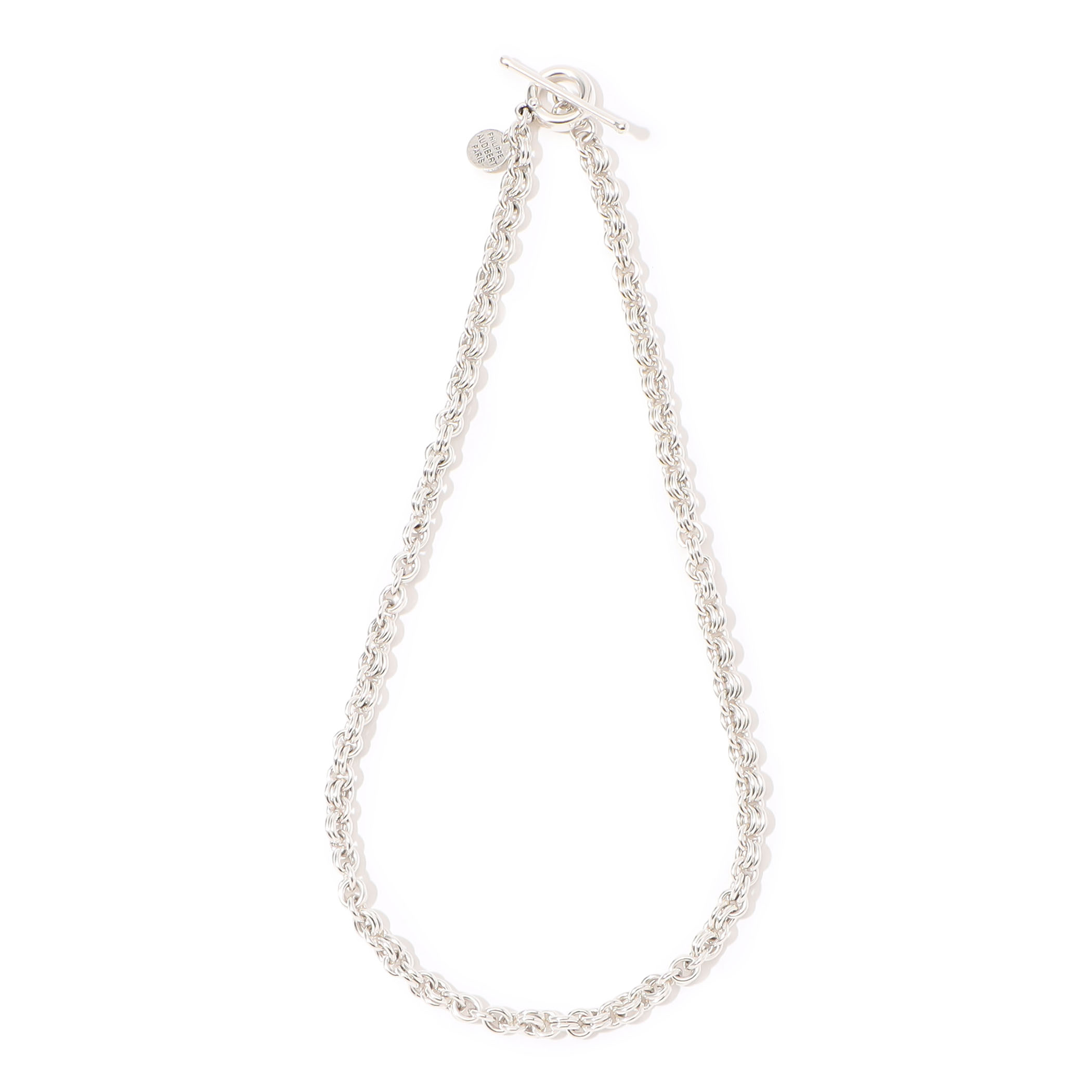 【別注】PHILIPPE AUDIBERT collier Otis laiton シルバーネックレス