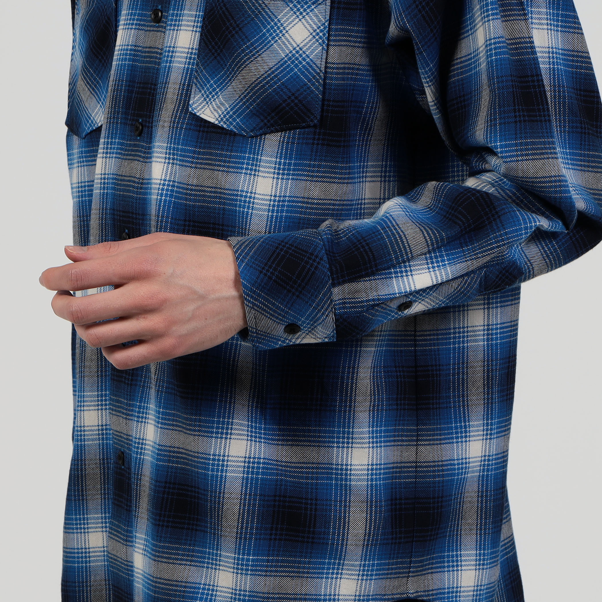 Rafu STANDARD SHIRT オンブレチェック シャツ