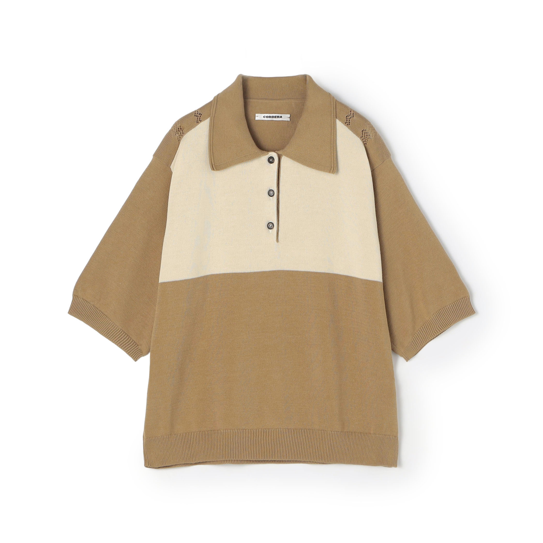 CORDERA オーガニックコットン ポロカラープルオーバー