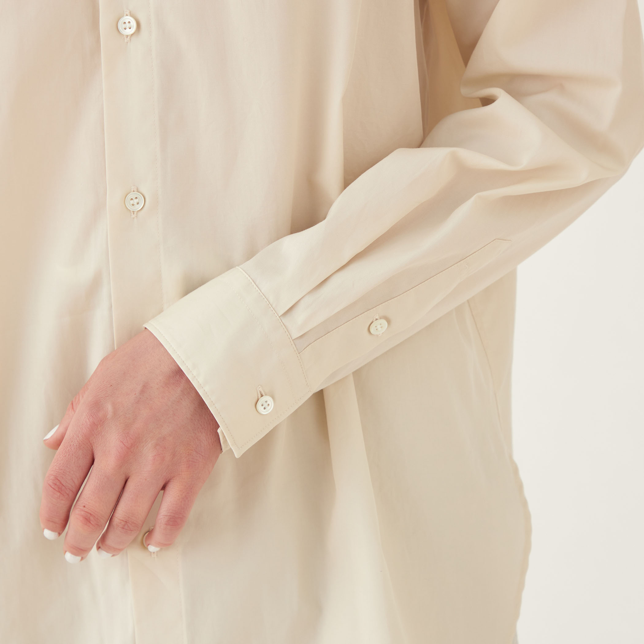 23AW／美品 ギャルリーヴィー コットンツイル スカーフシャツ 長袖 ブラウス GALERIE VIE（ギャルリー ヴィー）の「コットンツイル スカーフ