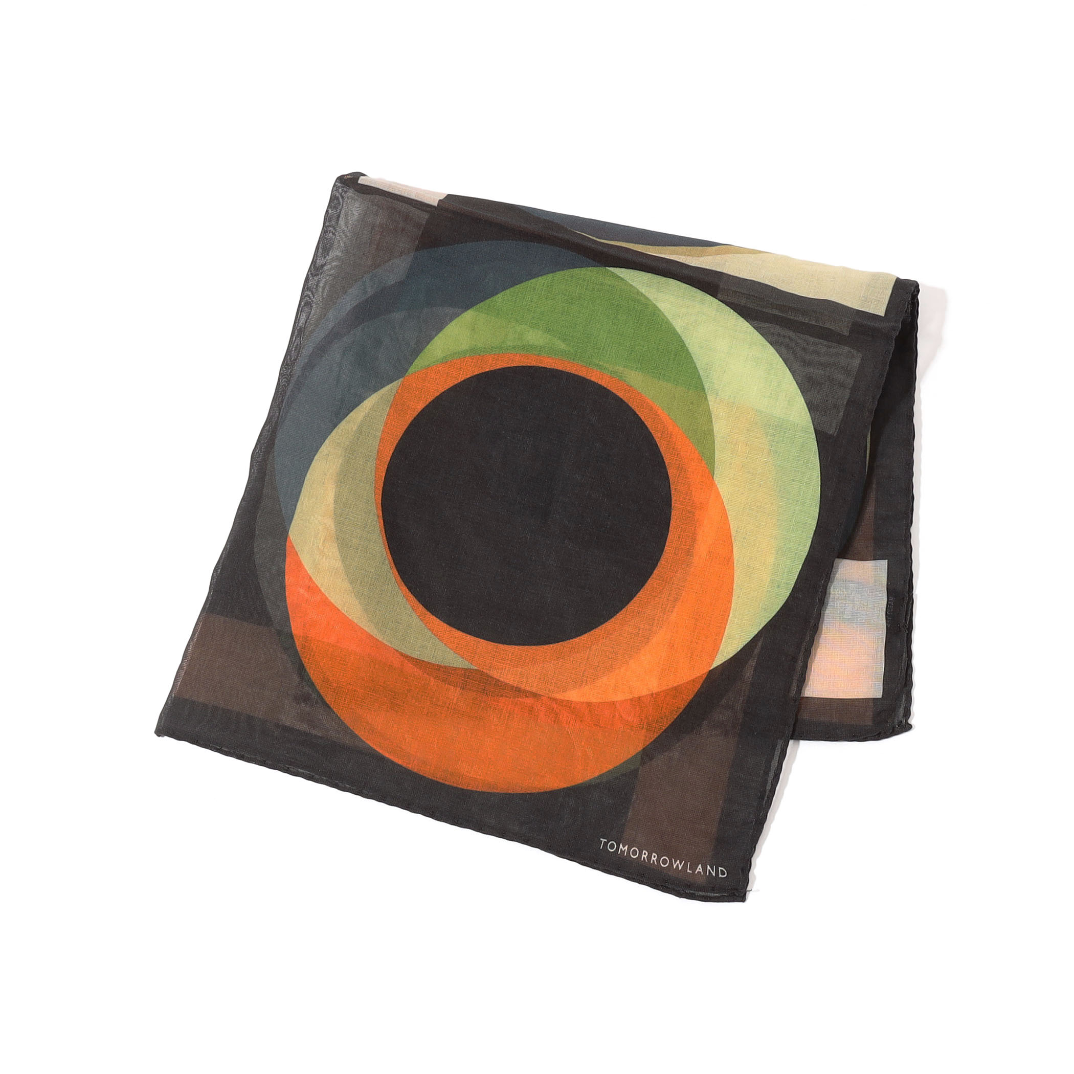 TOMORROWLAND コットンシルク プリントポケットチーフ