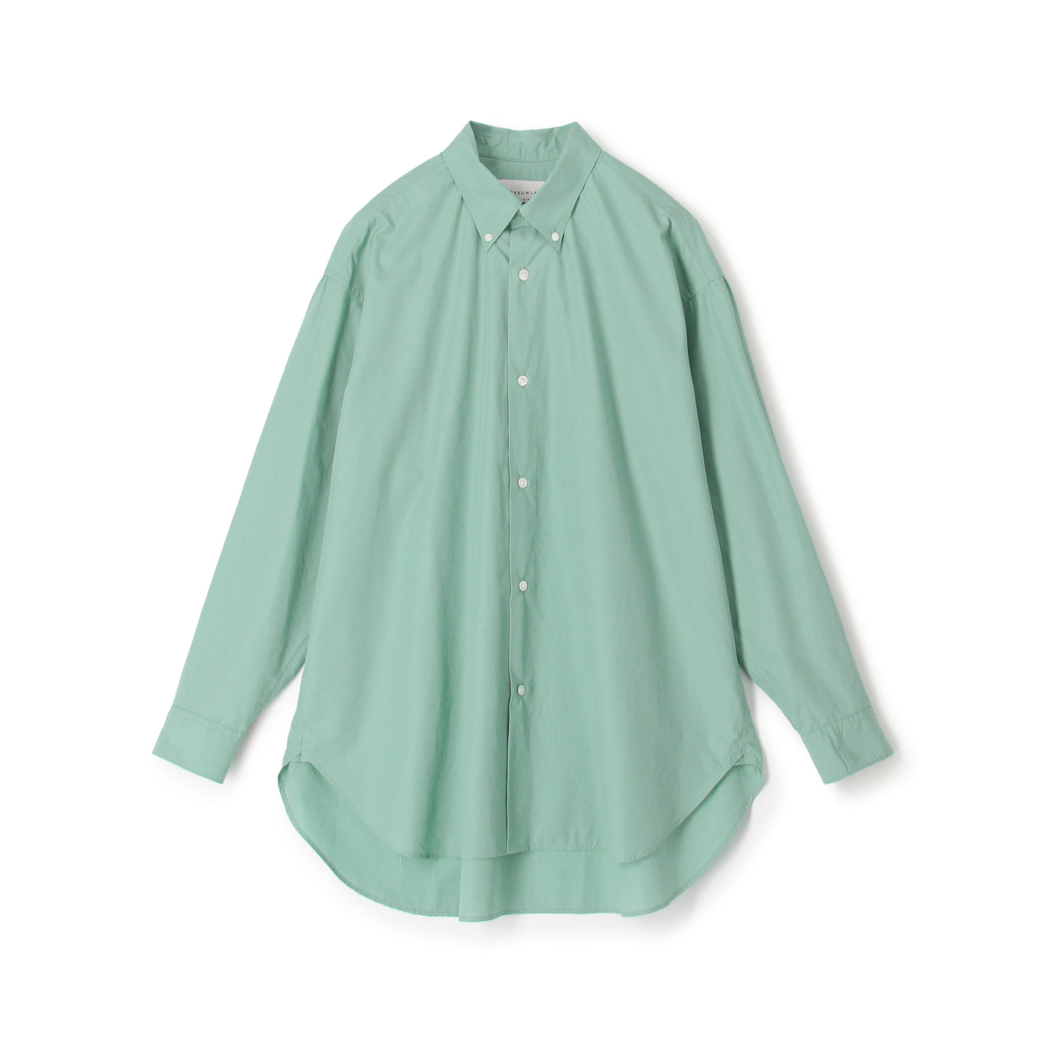 コットンブロード ボタンダウン ロングシャツ