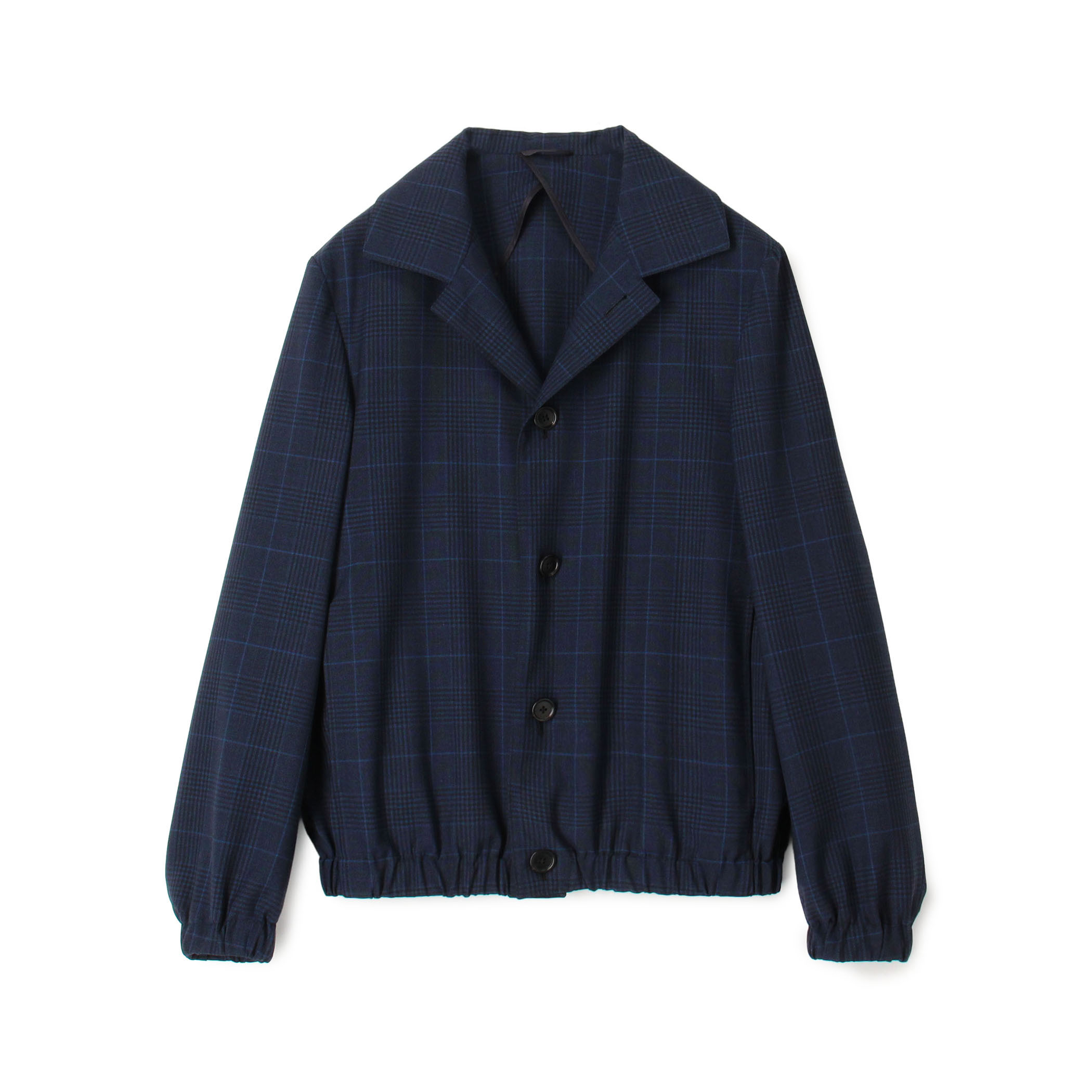 Belvest ウールチェックブルゾン