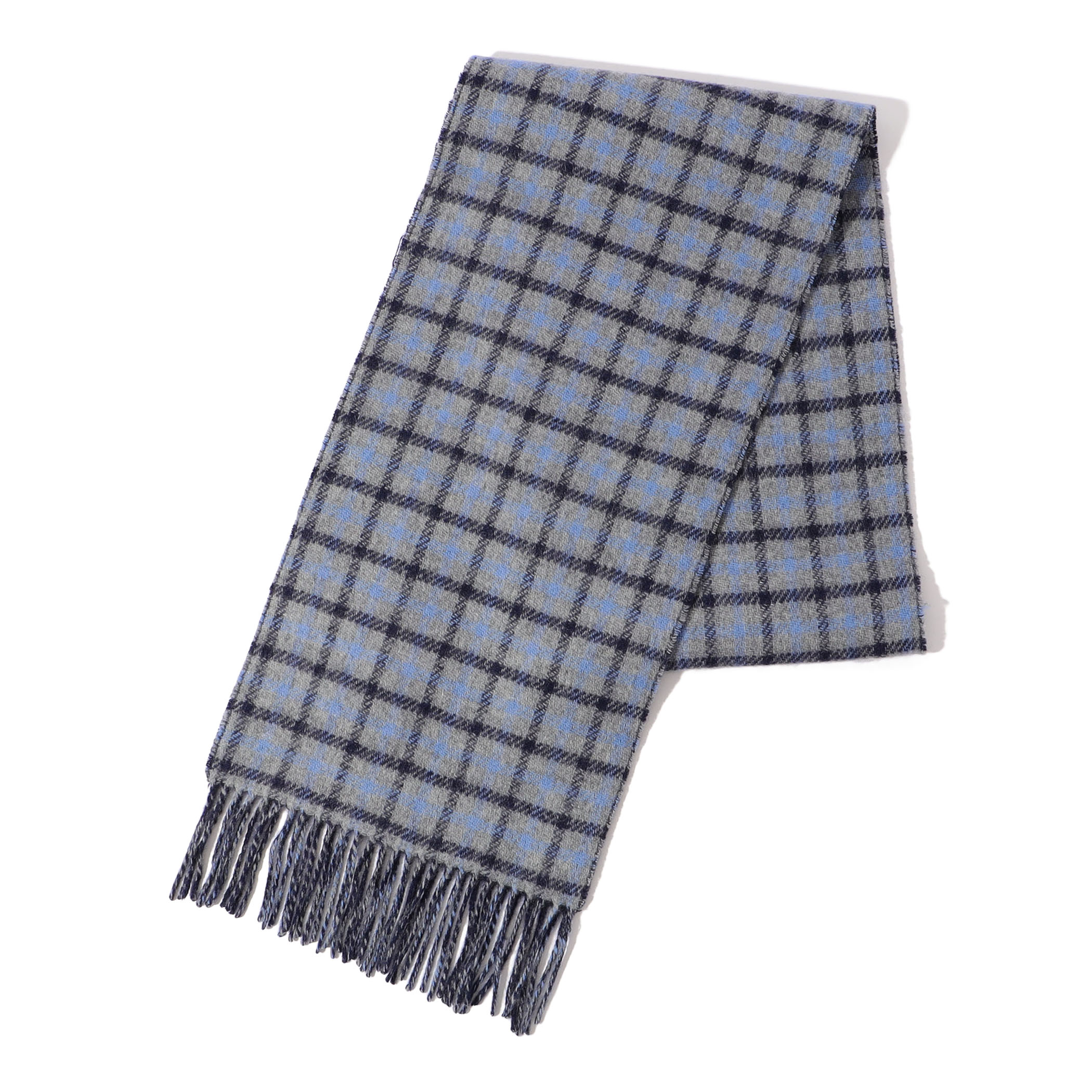 ■TOMORROWLAND カシミヤダブルフェイス チェック マフラー