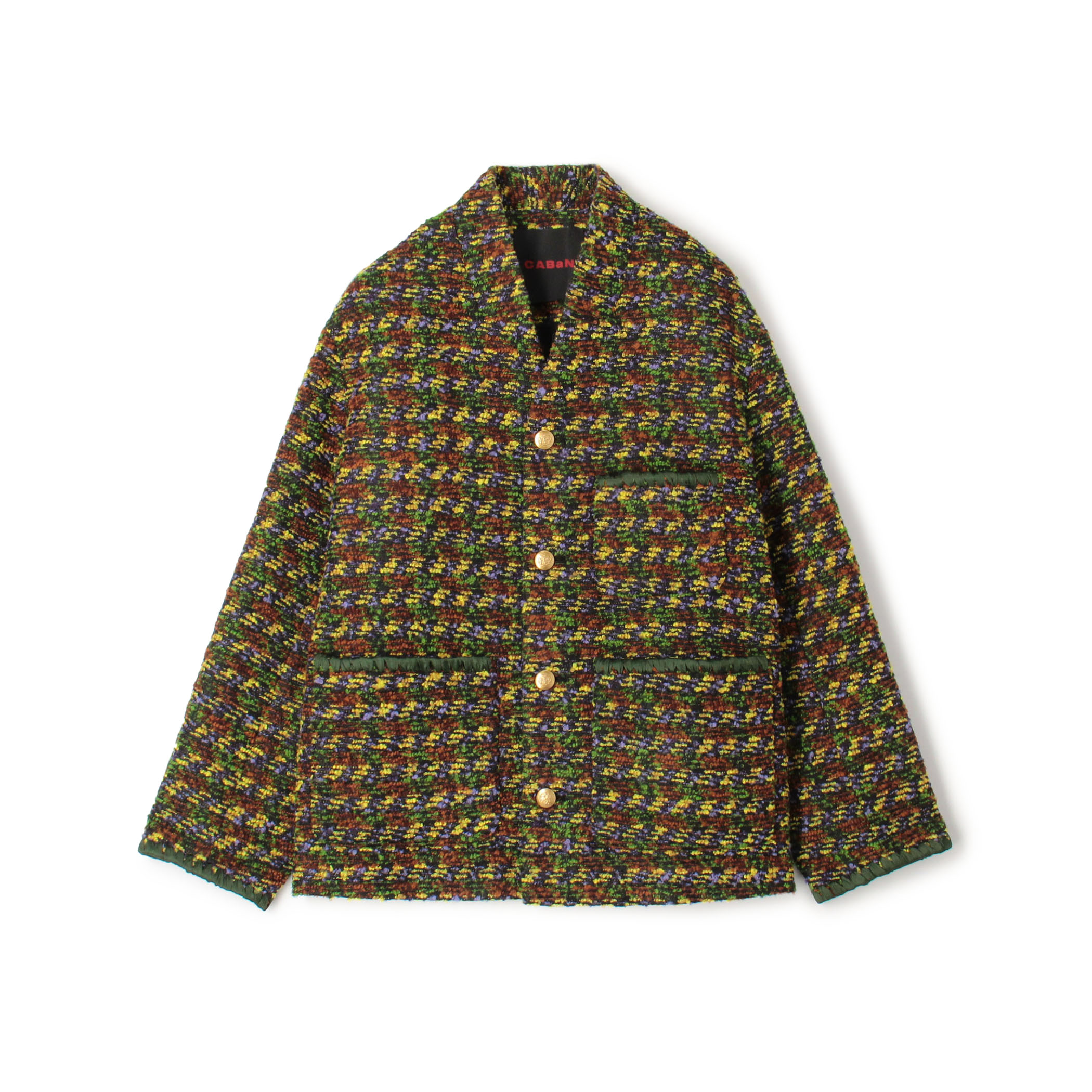 Vin｜ノーカラーダブルジャケット | Rakuten Fashion(楽天