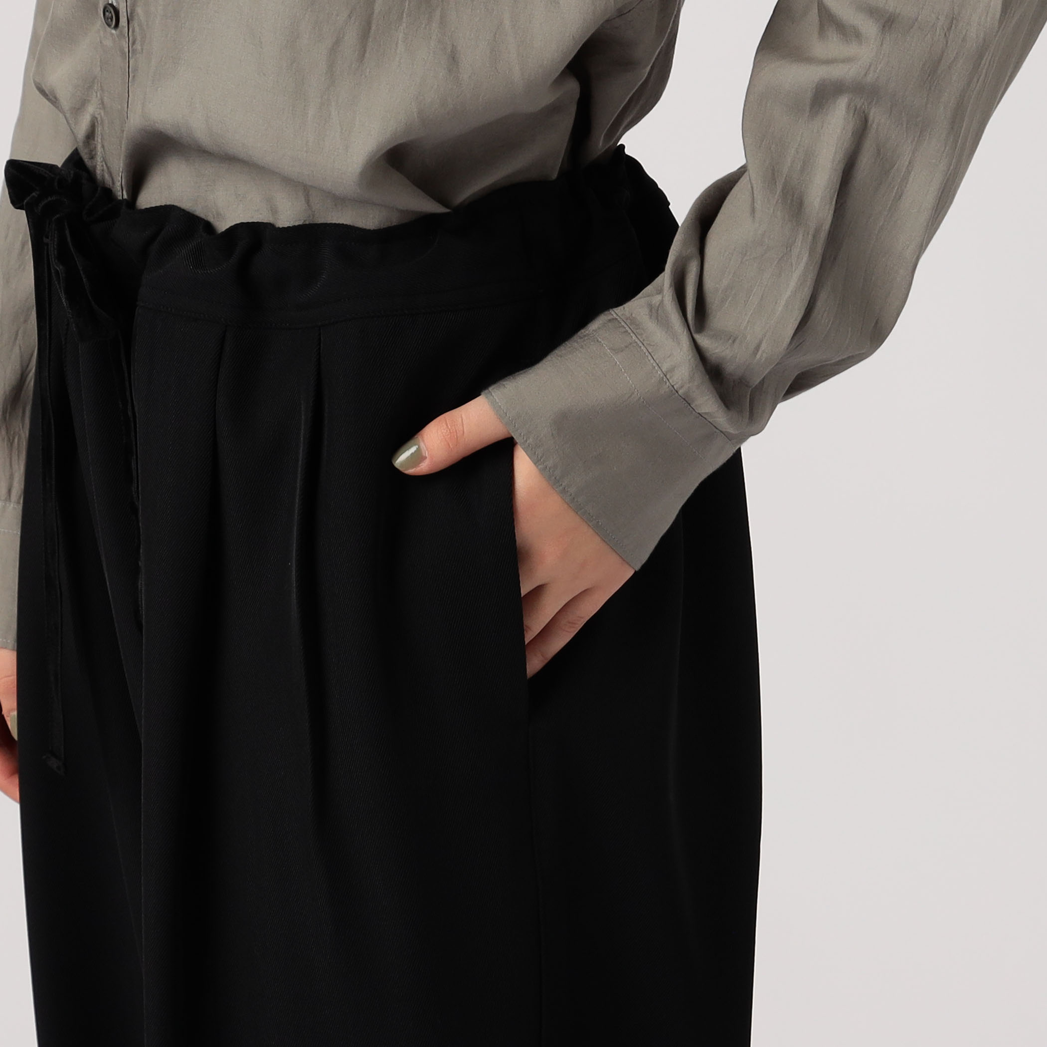 セール】 ポリエステルレーヨン ワイドフレアパンツ （その他