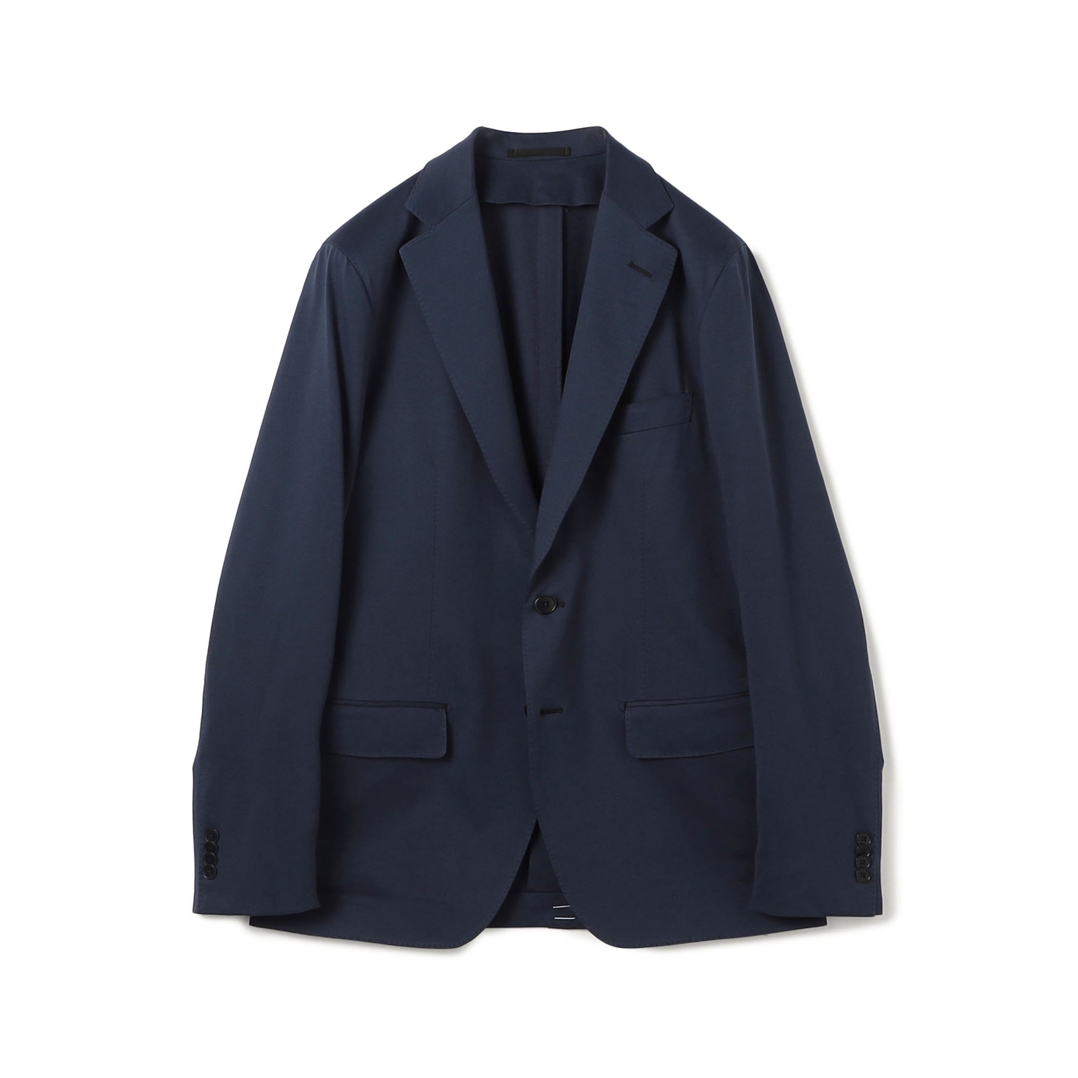 コットンポリエステル ストレッチツイル シングルブレステッド2Bジャケット
