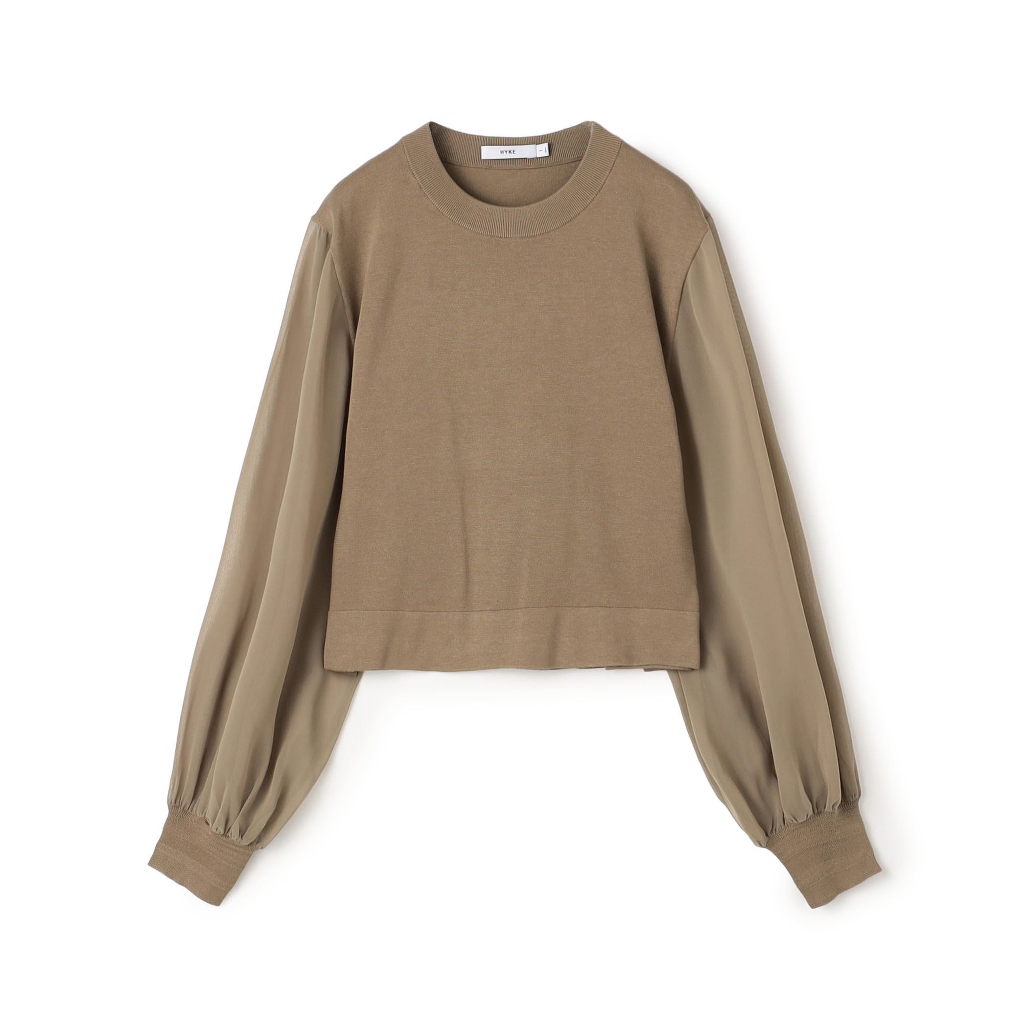HYKE SHEER SLEEVES KNIT