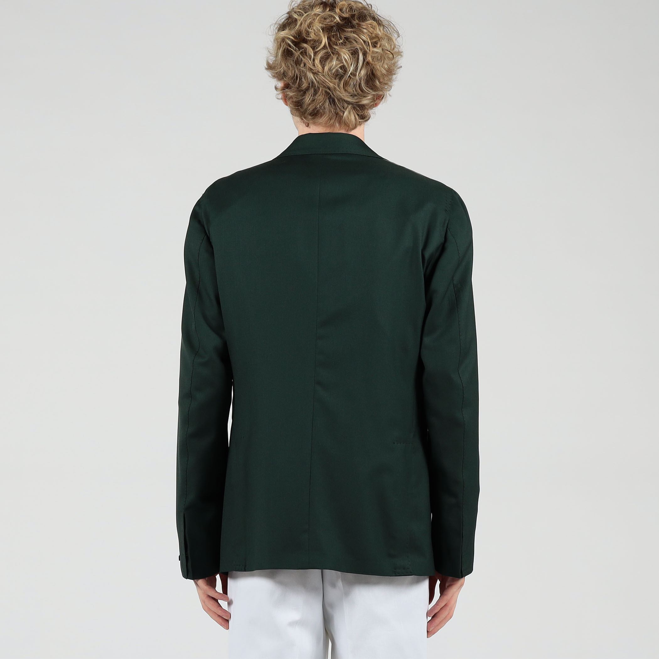 美品 GABO NAPOLI ウールシルク チェック シングルジャケット