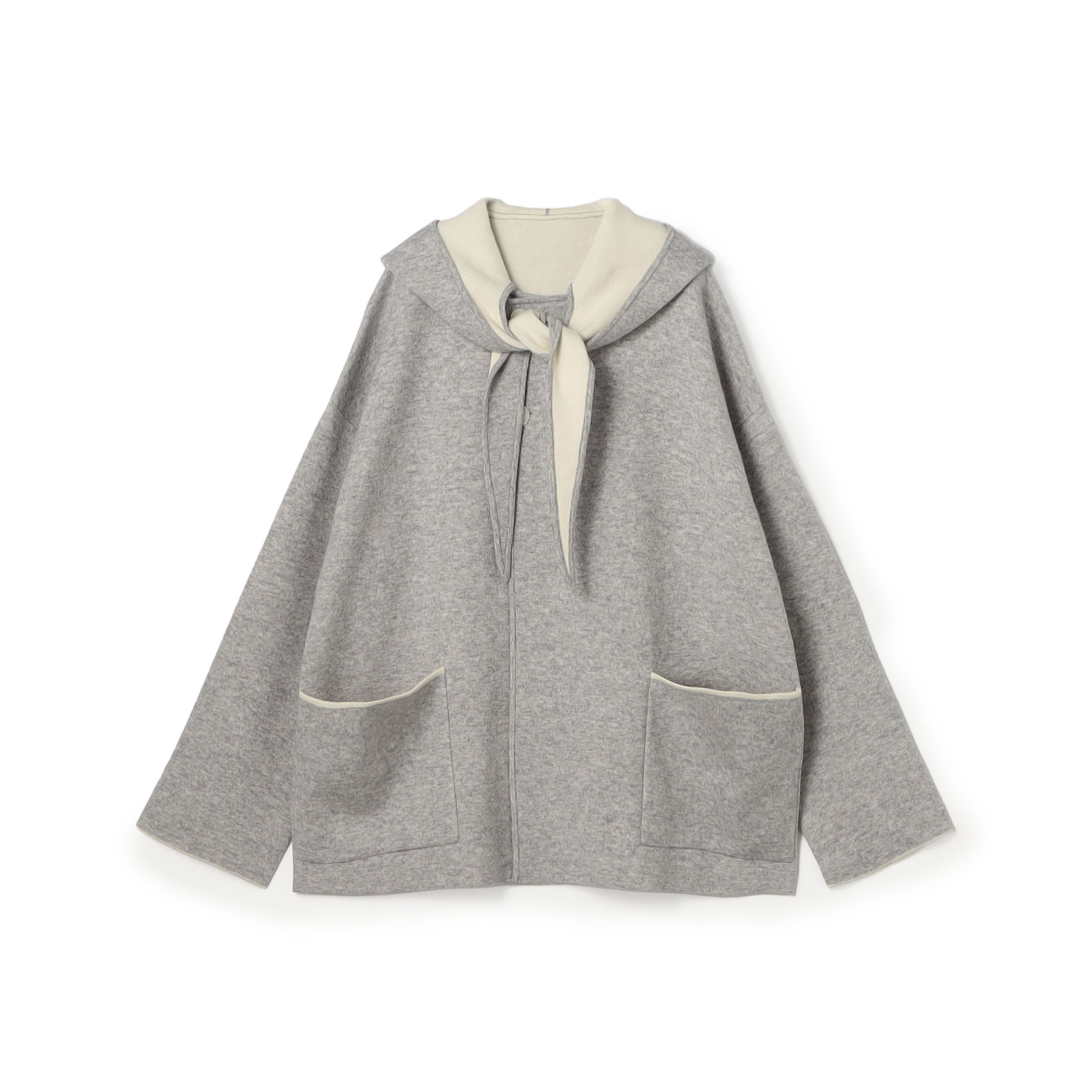 【WEB先行予約】ダブルフェイスニット リバーシブルショートコート