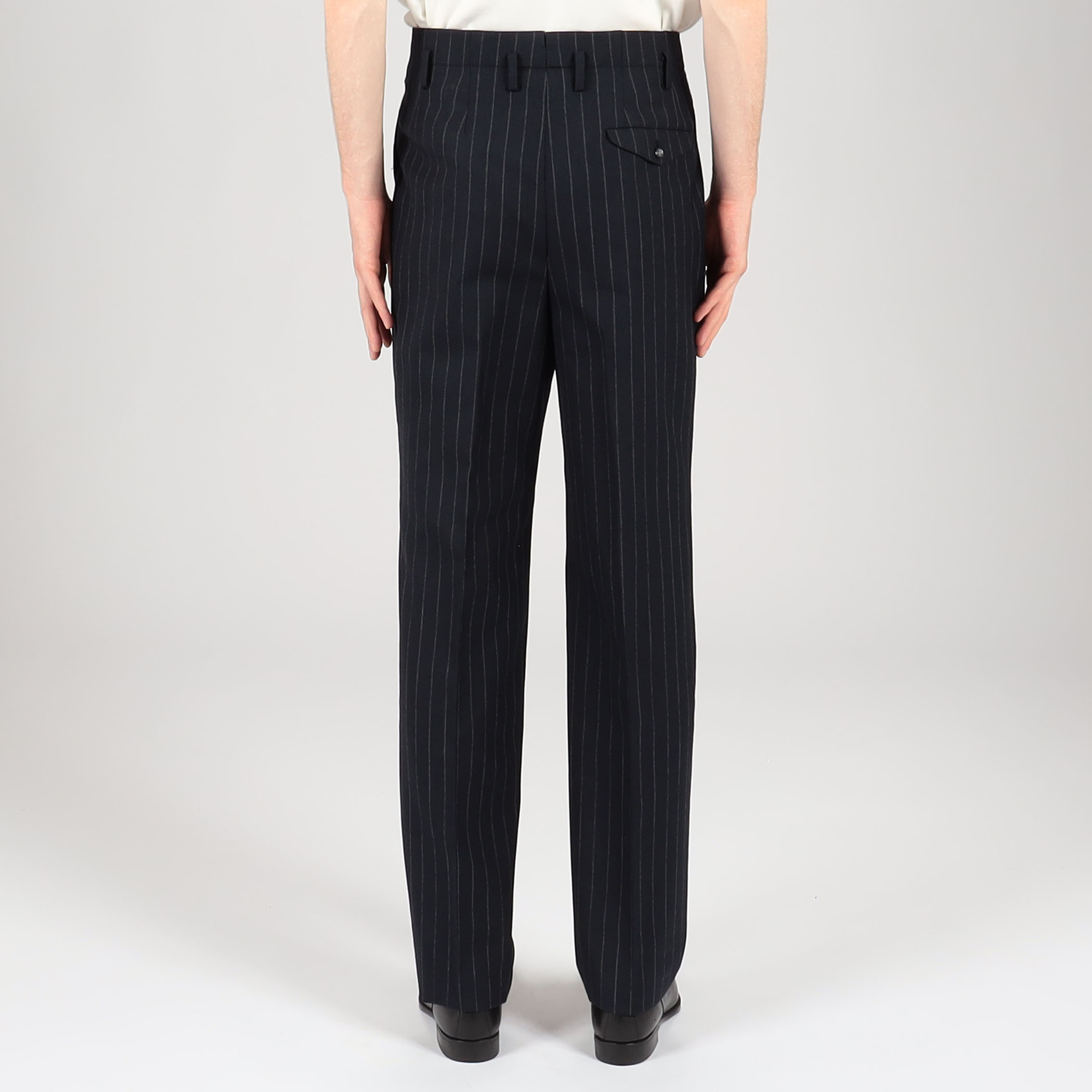 FUMIYA HIRANO EDWARD ウール 2プリーツトラウザーズ