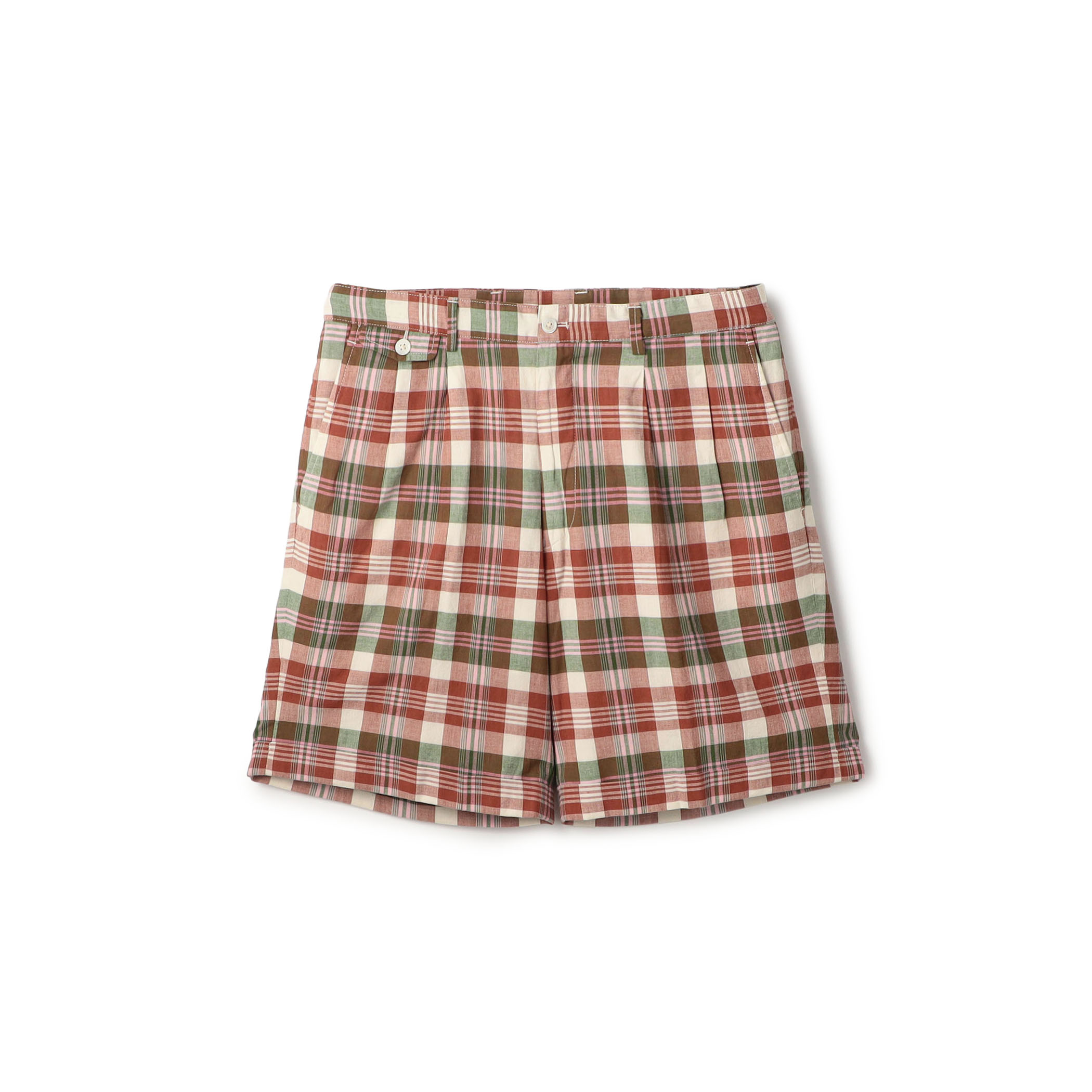 Mai Tai コットン インドマドラスショーツ