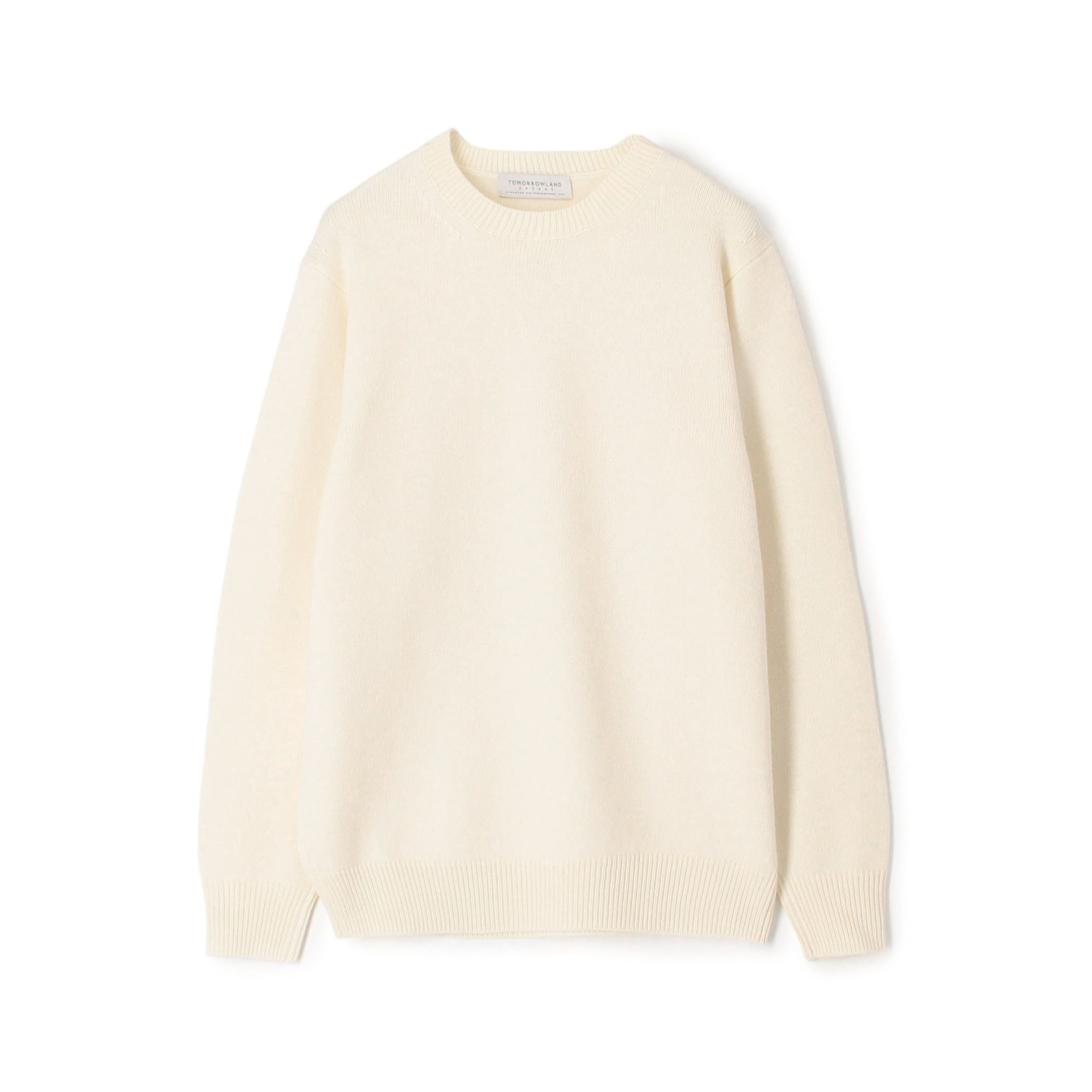 ■TOMORROWLAND tricot スーパーファインラムウール クルーネックプルオーバー