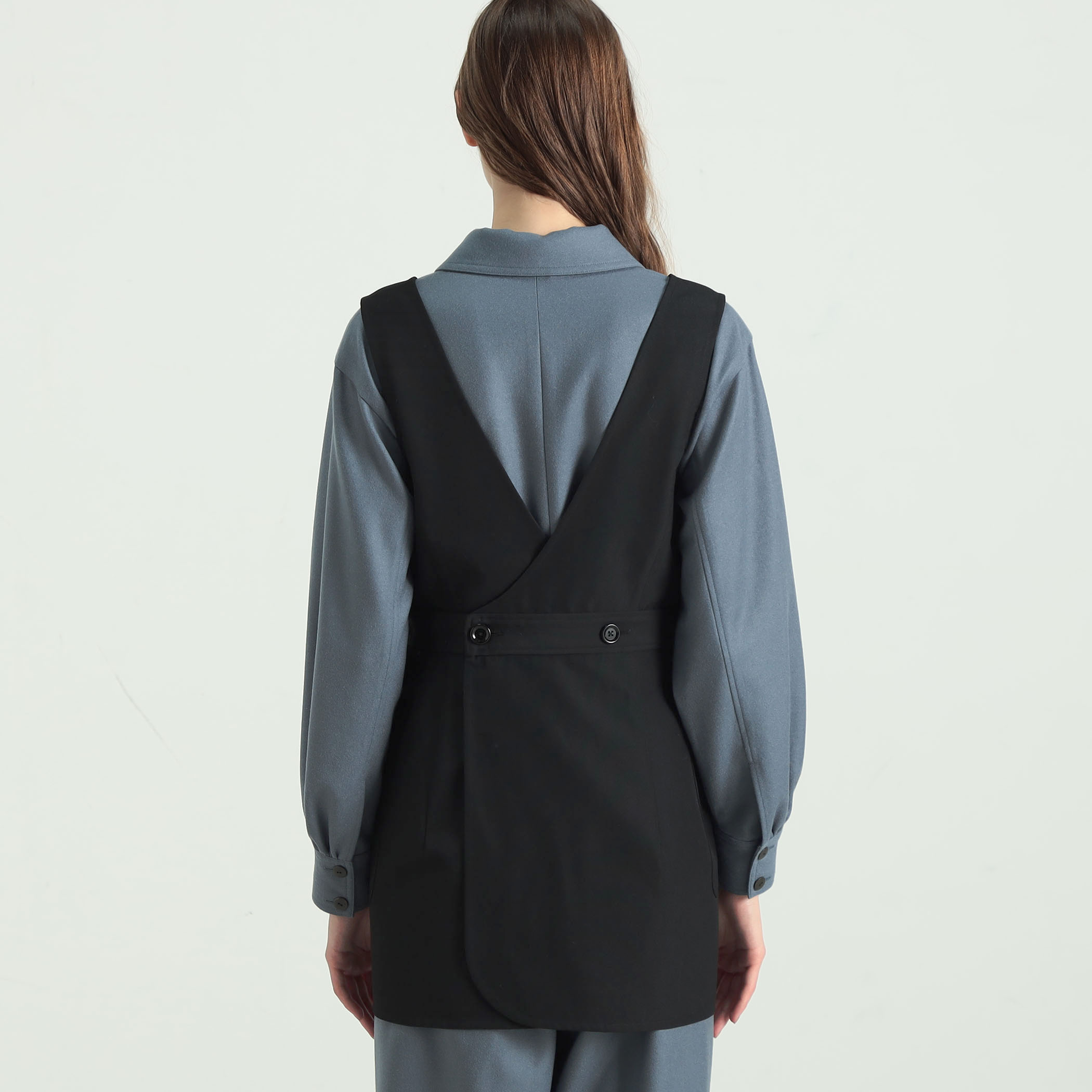 ポリエステルウール ロングベスト｜トゥモローランド 公式通販