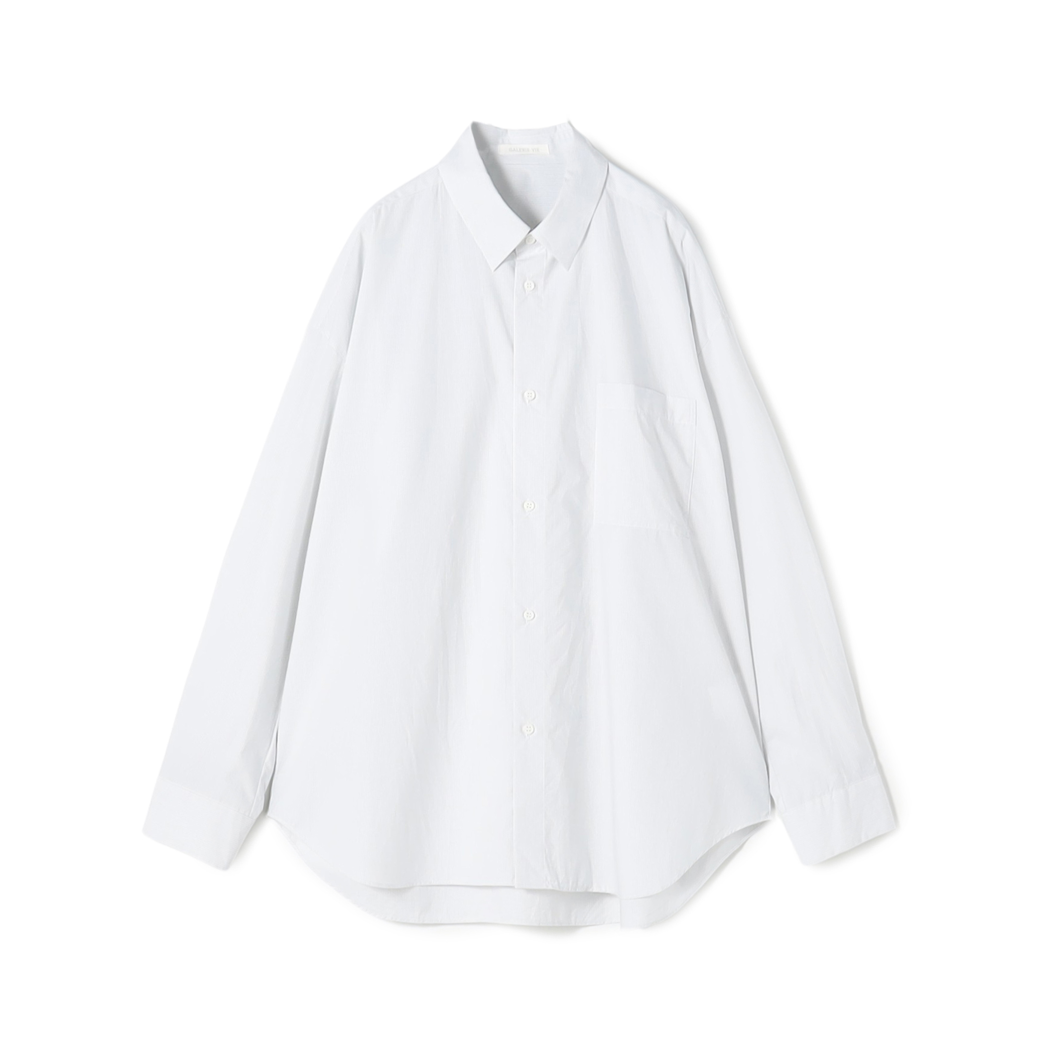 コットンタイプライター ワイドバランスシャツ