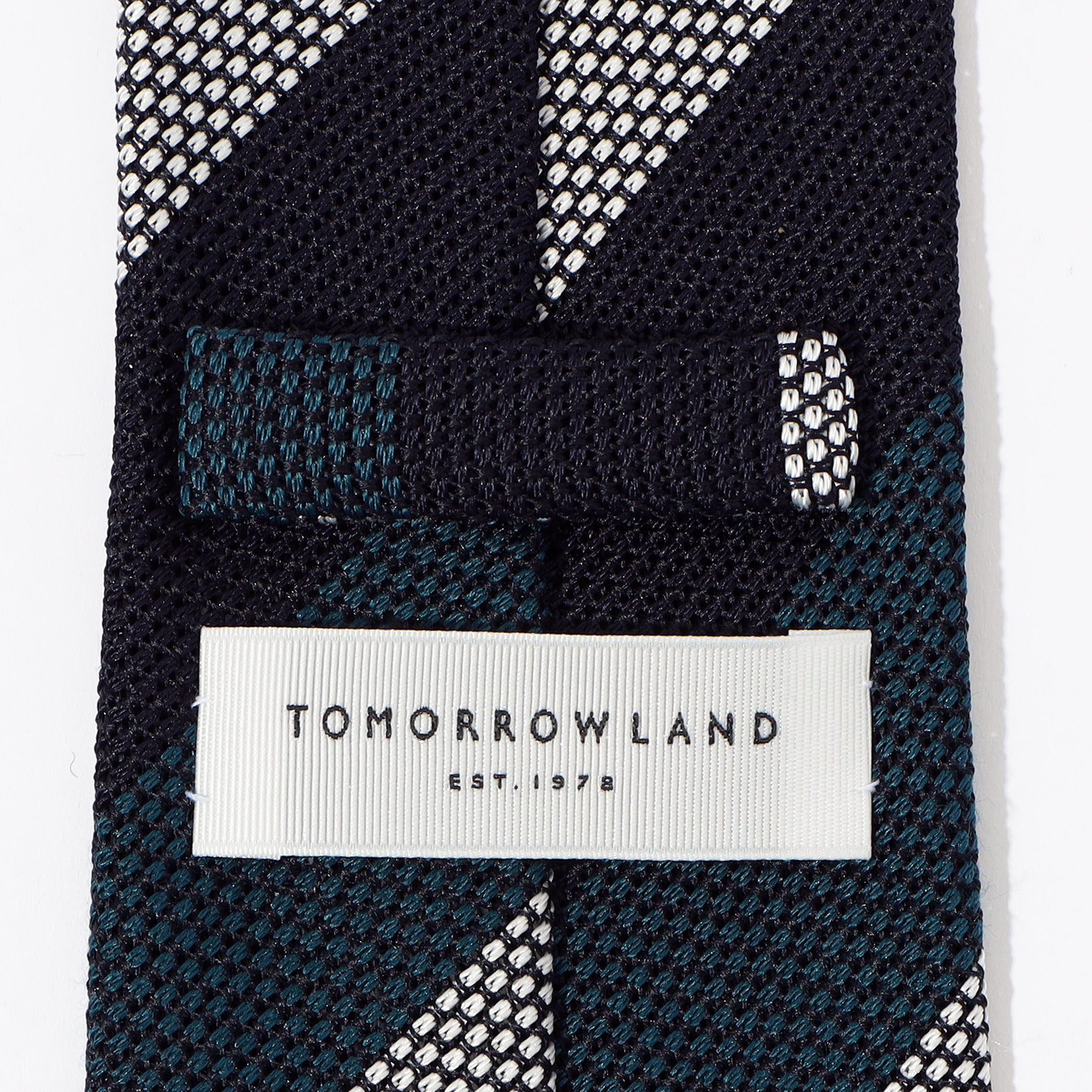 TOMORROWLAND シルクジャガード レジメンタルストライプネクタイ