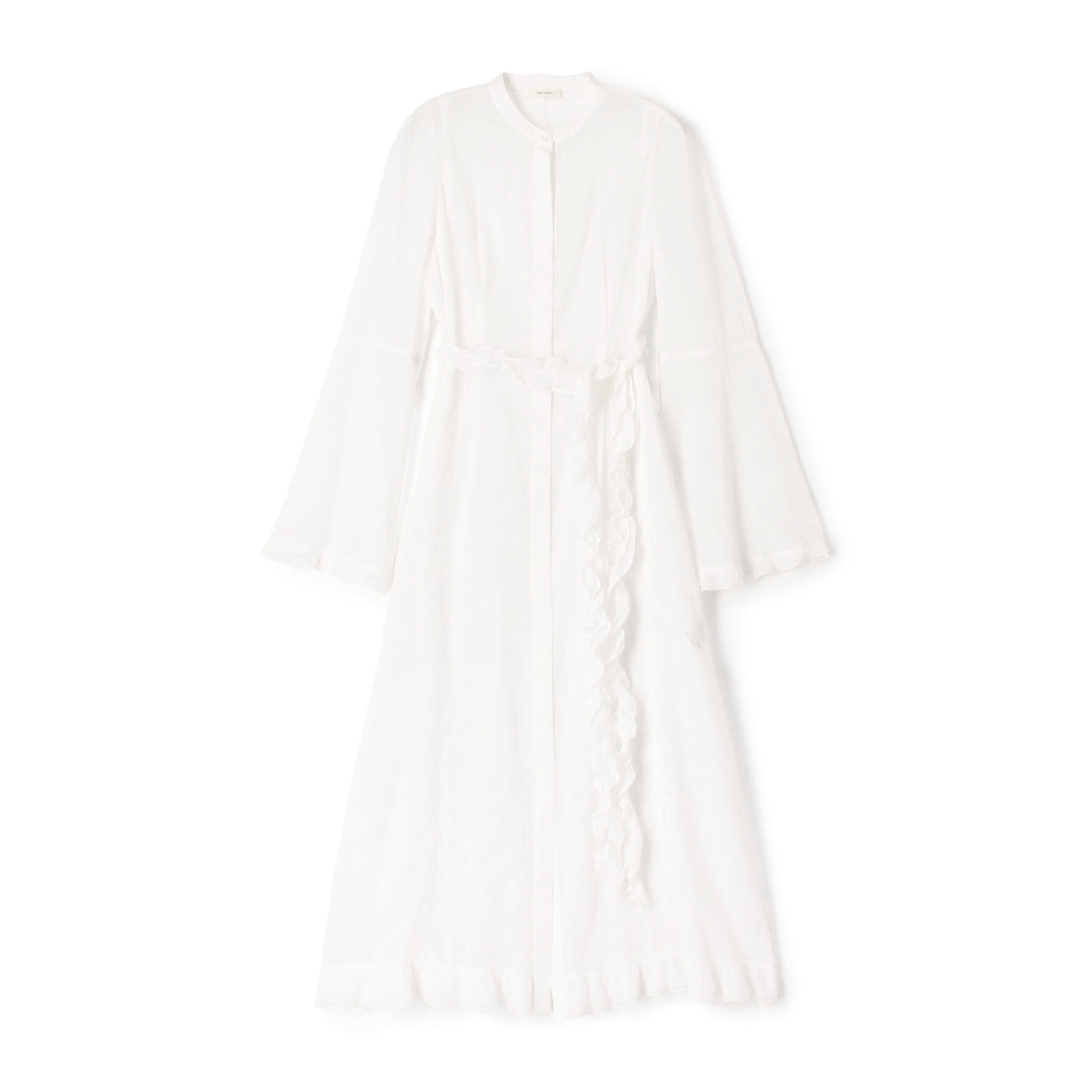 チェーンレースエンブロイダリー Aラインドレス