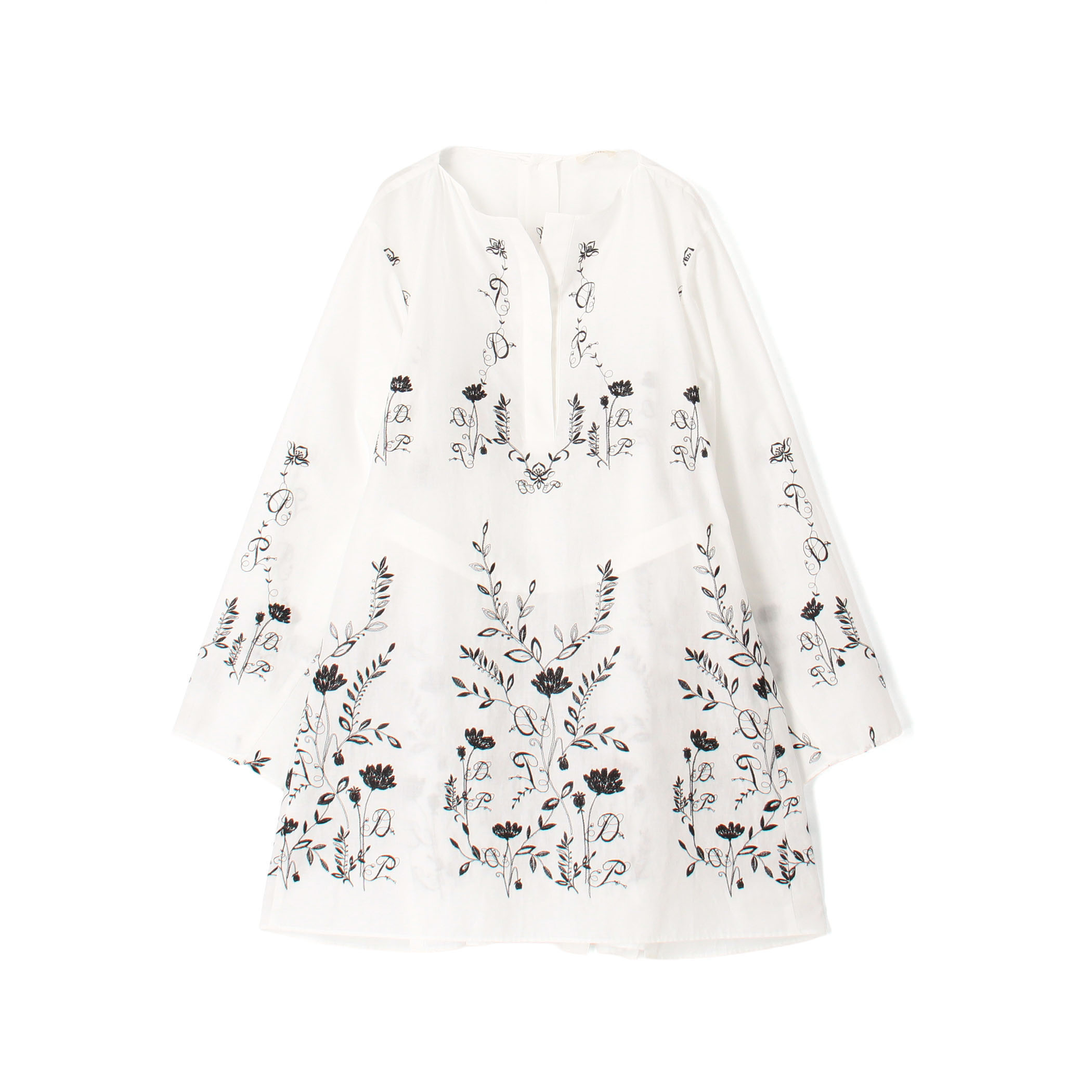 ボタニカルシークエンス ボリュームベルテッドチュニックブラウス