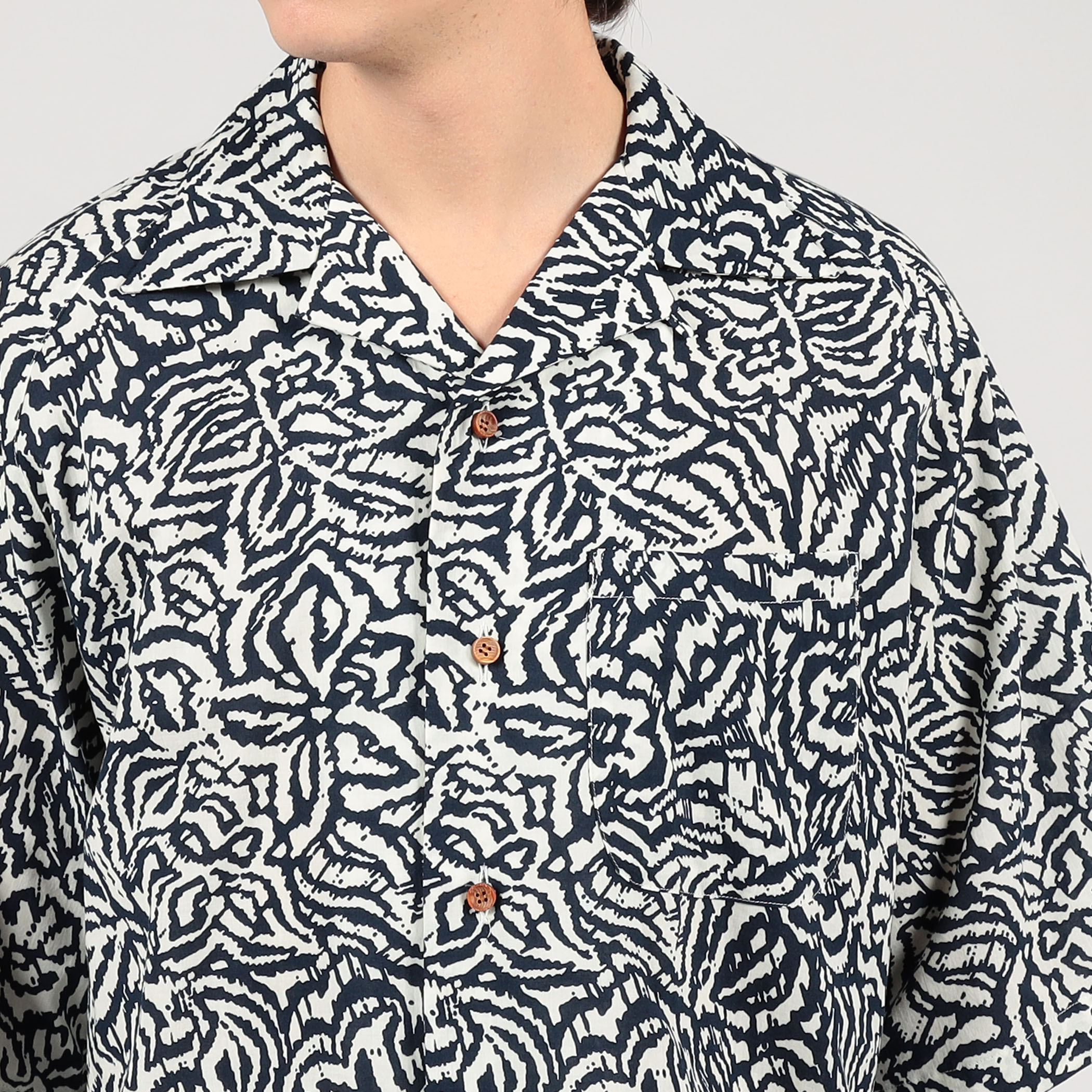 別注】m's braque コットン オープンカラー ハーフスリーブ