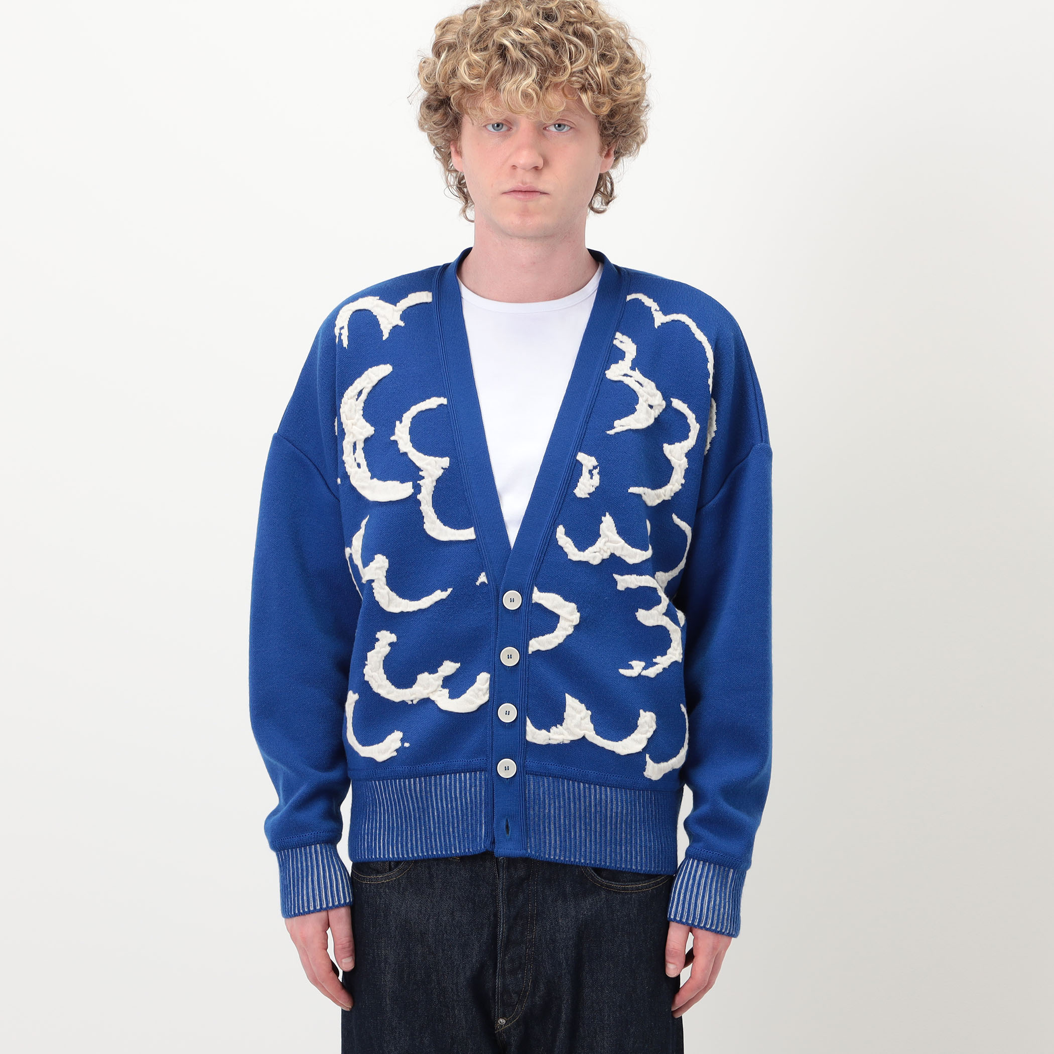 mii CARDIGAN BELIN knitted wool jacquard in boucle カーディガン 