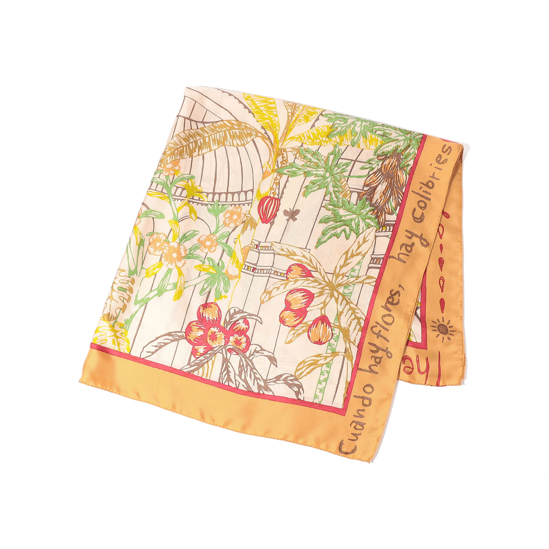 MANIPURI GARDEN シルクスカーフ