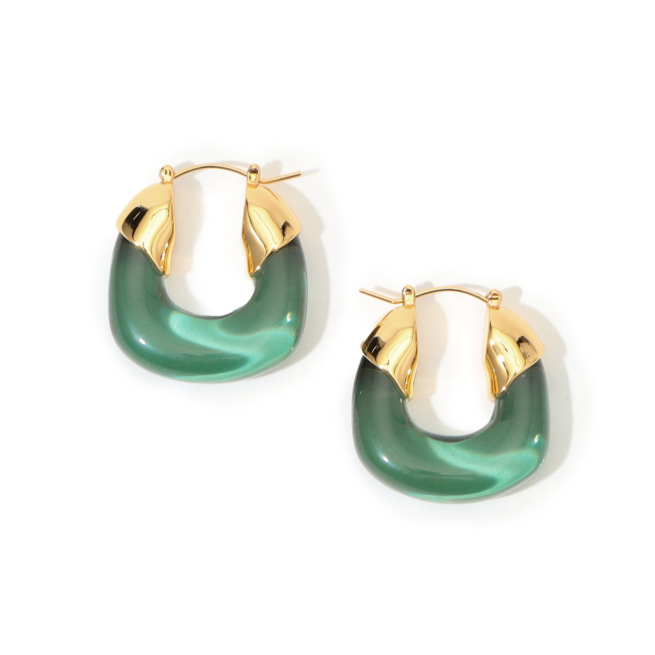 【TATIANA】Dewline Dangle Hoop Earrings 韓国発 ピアス TATIANA(タチアナ) ピアス(レディース) - 海外通販のBUYMA