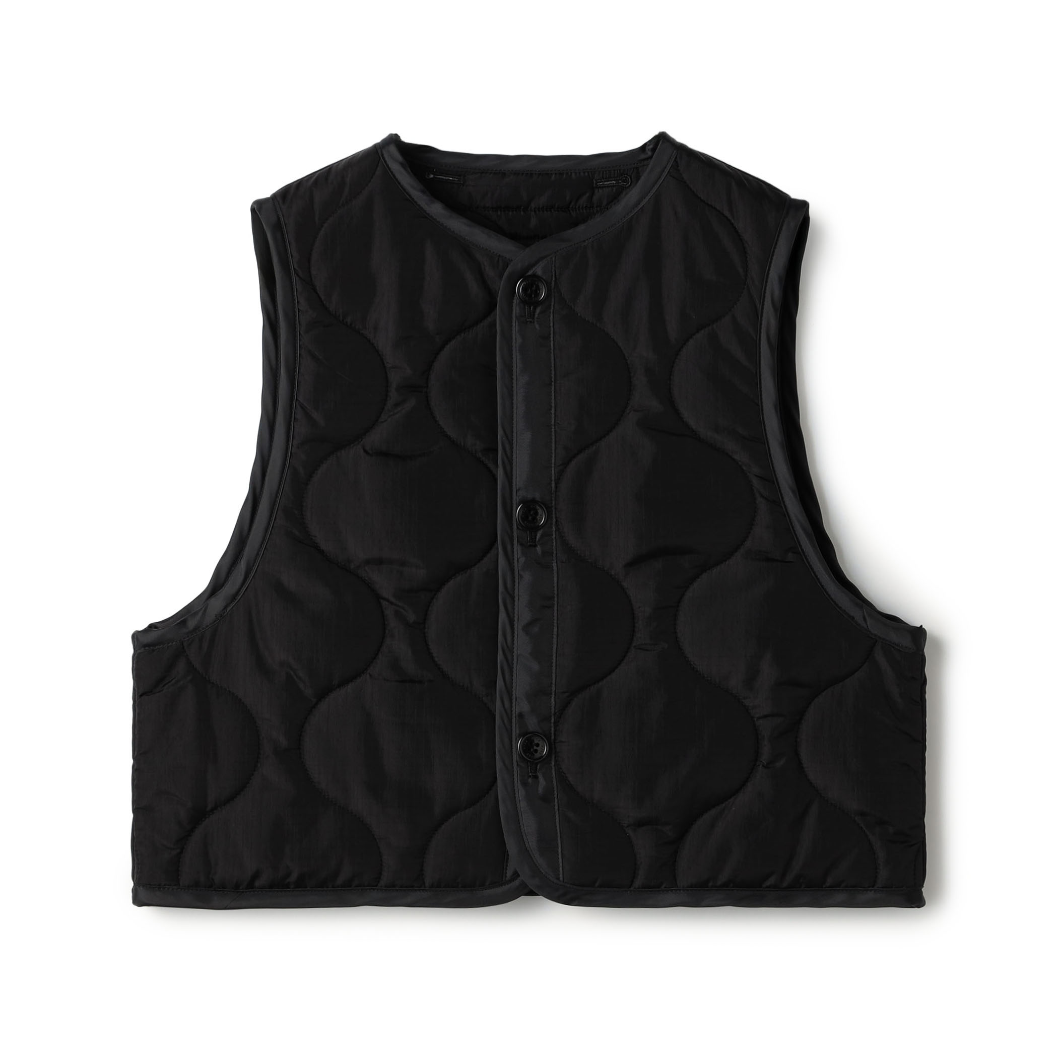 HYKE QUILTED CROPPED VEST キルティング クロップドベスト