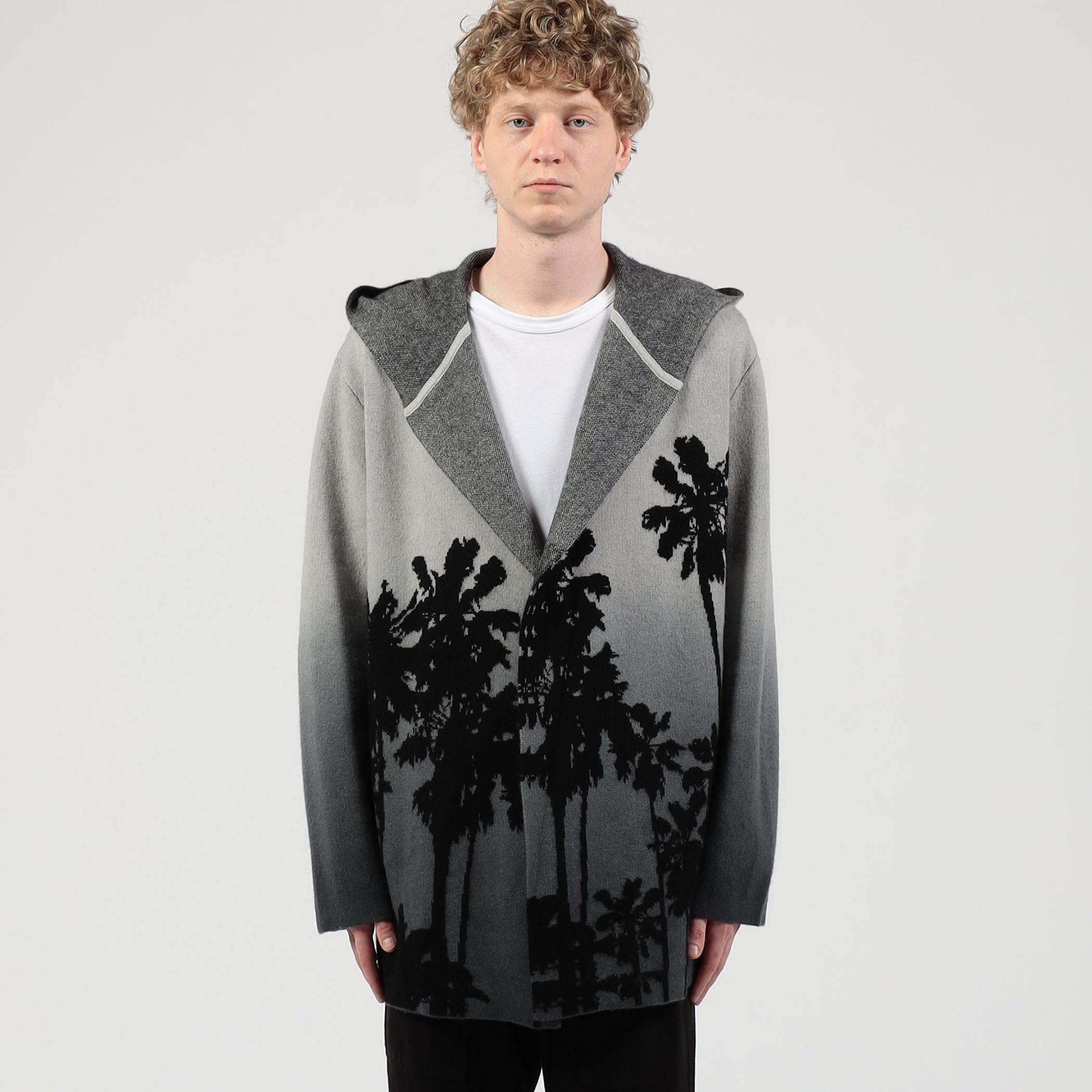 【ニックモンロー様】セオリーリュクス　23AW カシミヤ　ケープ カーディガン オンブレパーム カシミヤ フーデッドカーディガン MCG2153