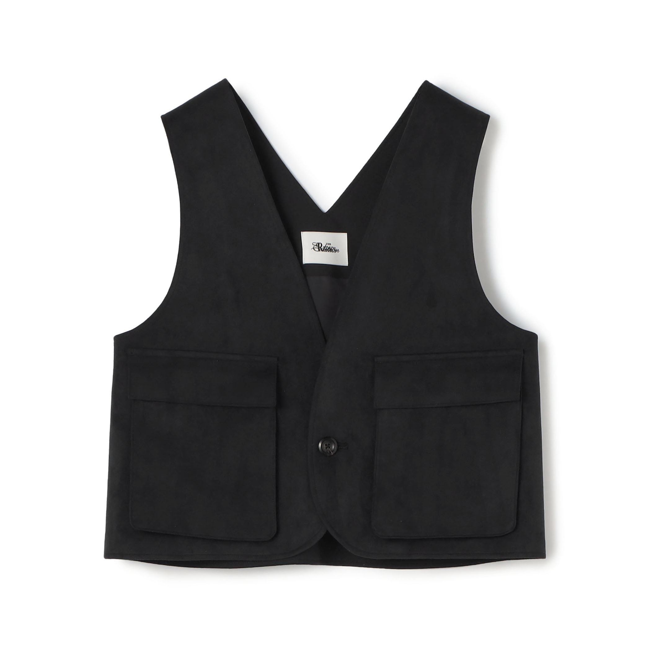 Edition×THE RERACS Collaboration Label V NECK POCKET VEST 