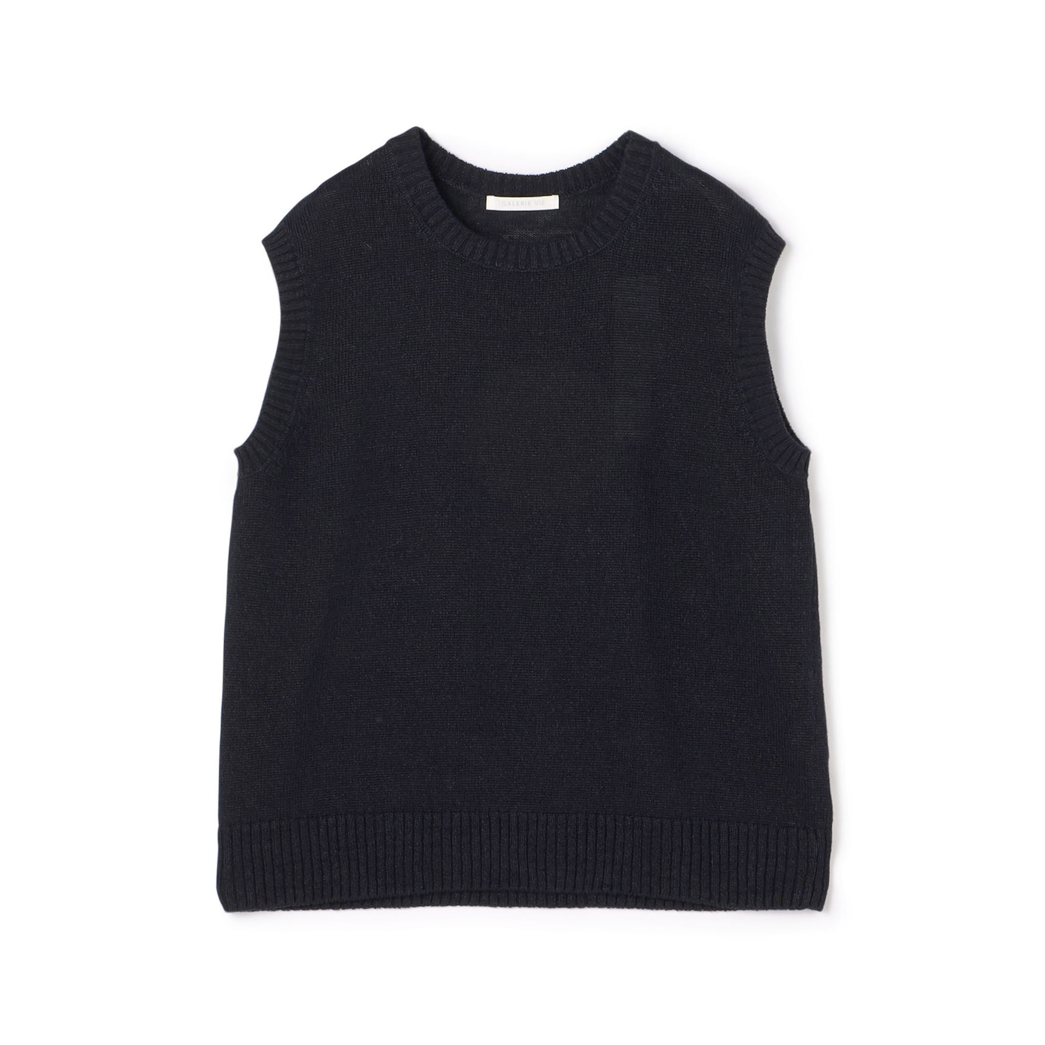 ■リネンリリヤーン クルーネックプルオーバーベスト