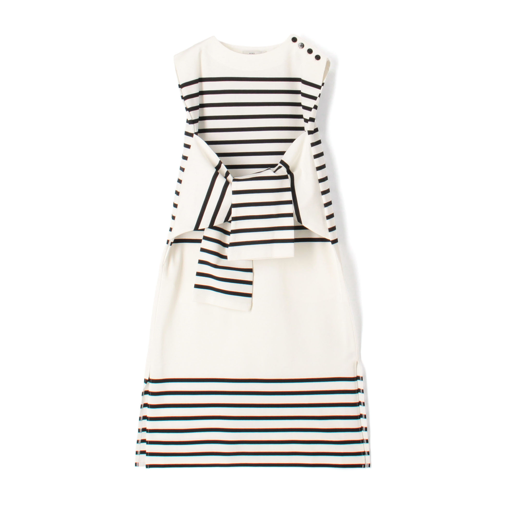 HYKE TIE-DETAIL BASQUE DRESS バスクドレス