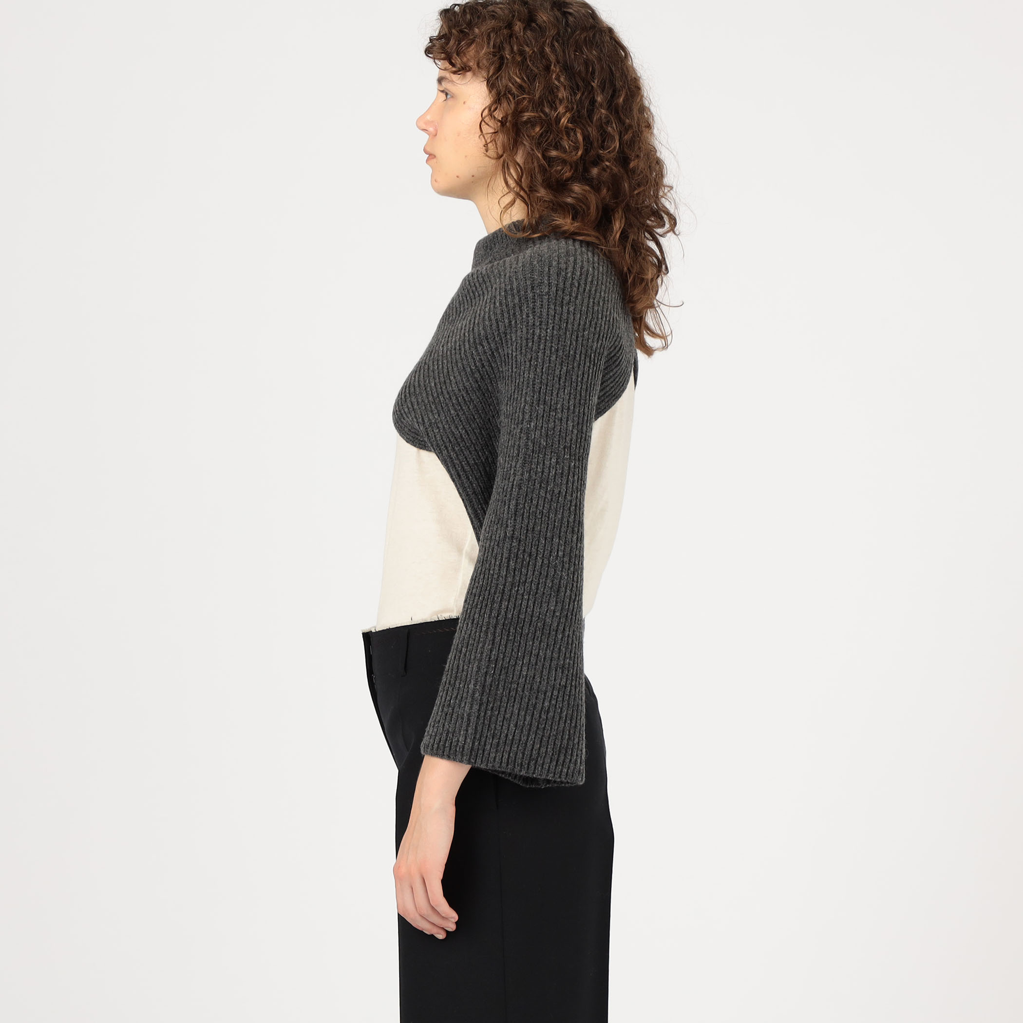 HYKE RIBBED KNIT SHRUG｜トゥモローランド 公式通販