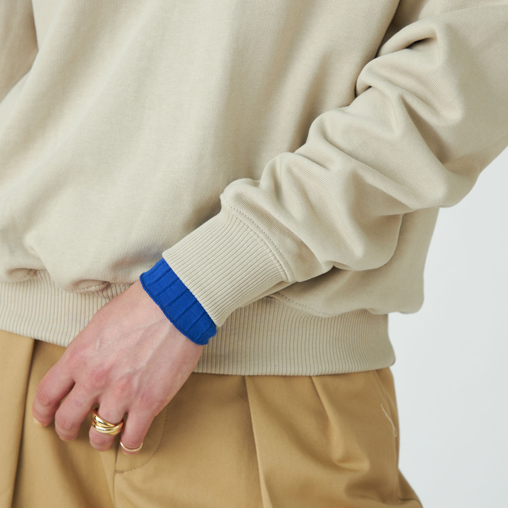 別注】Les Petits Basics コットン ジッププルオーバー