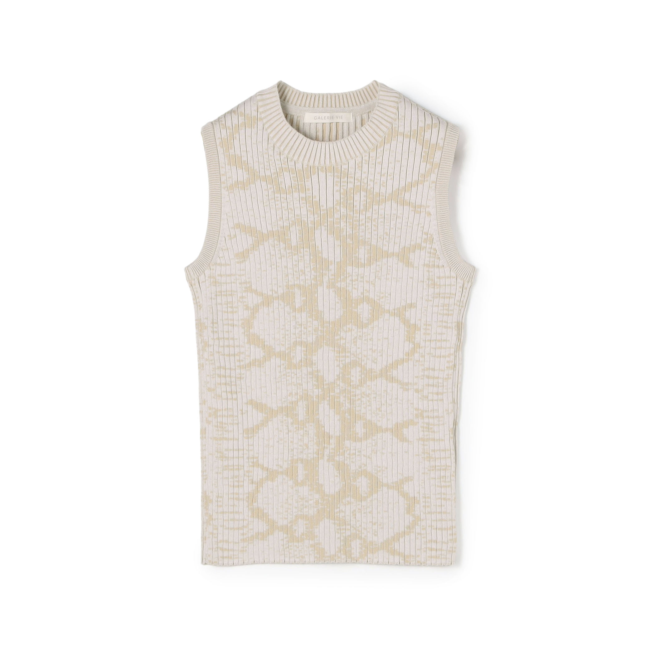 コットンリブスネークノースリーブプルオーバー